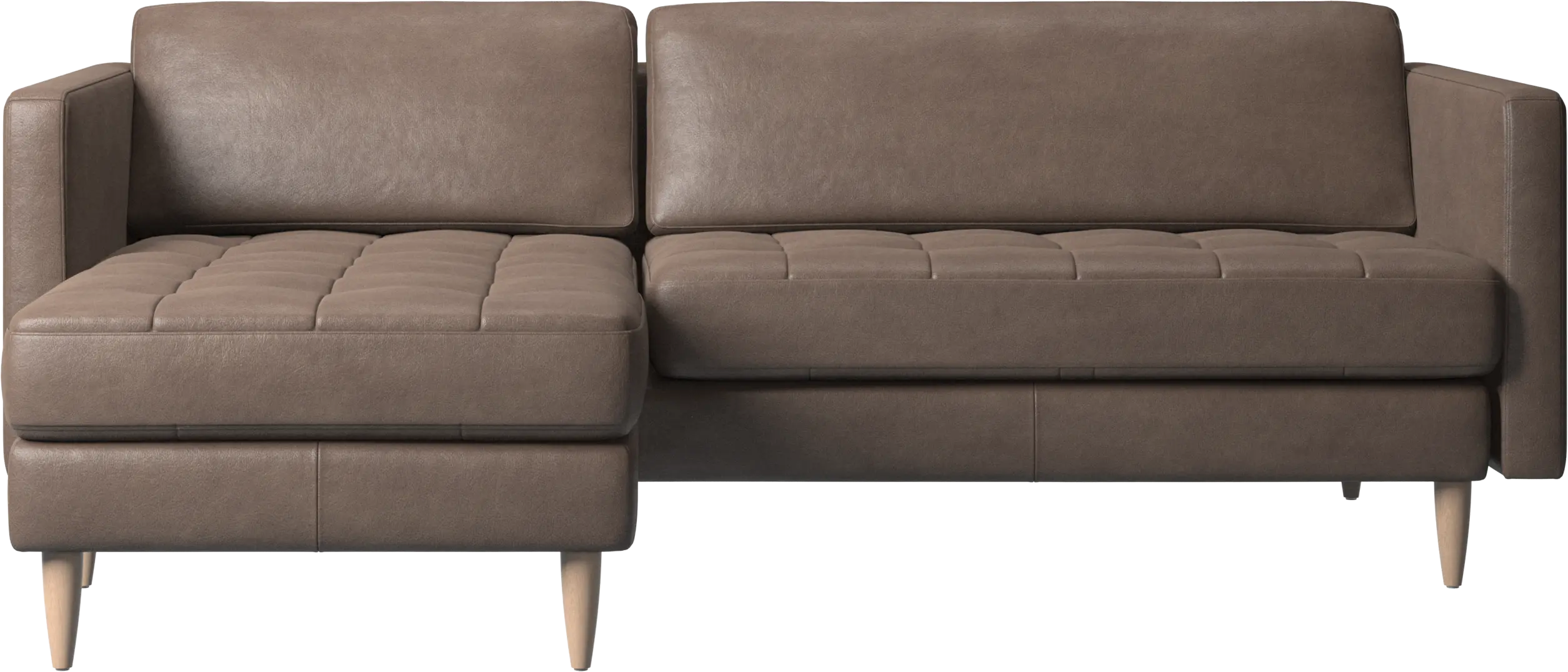 Osaka sofa with resting unit, tufted seat