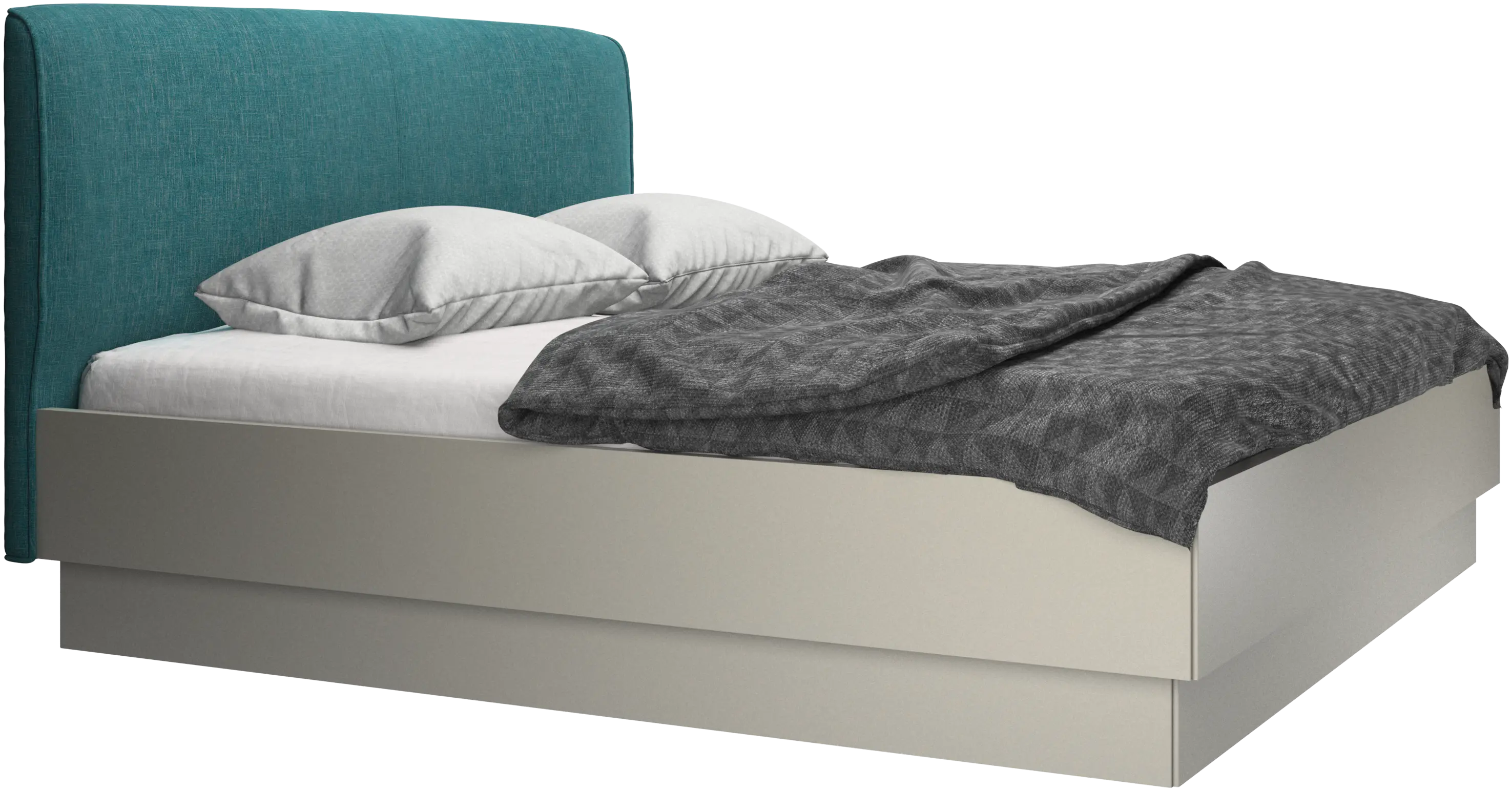 Houston, upholstered bed with storage
