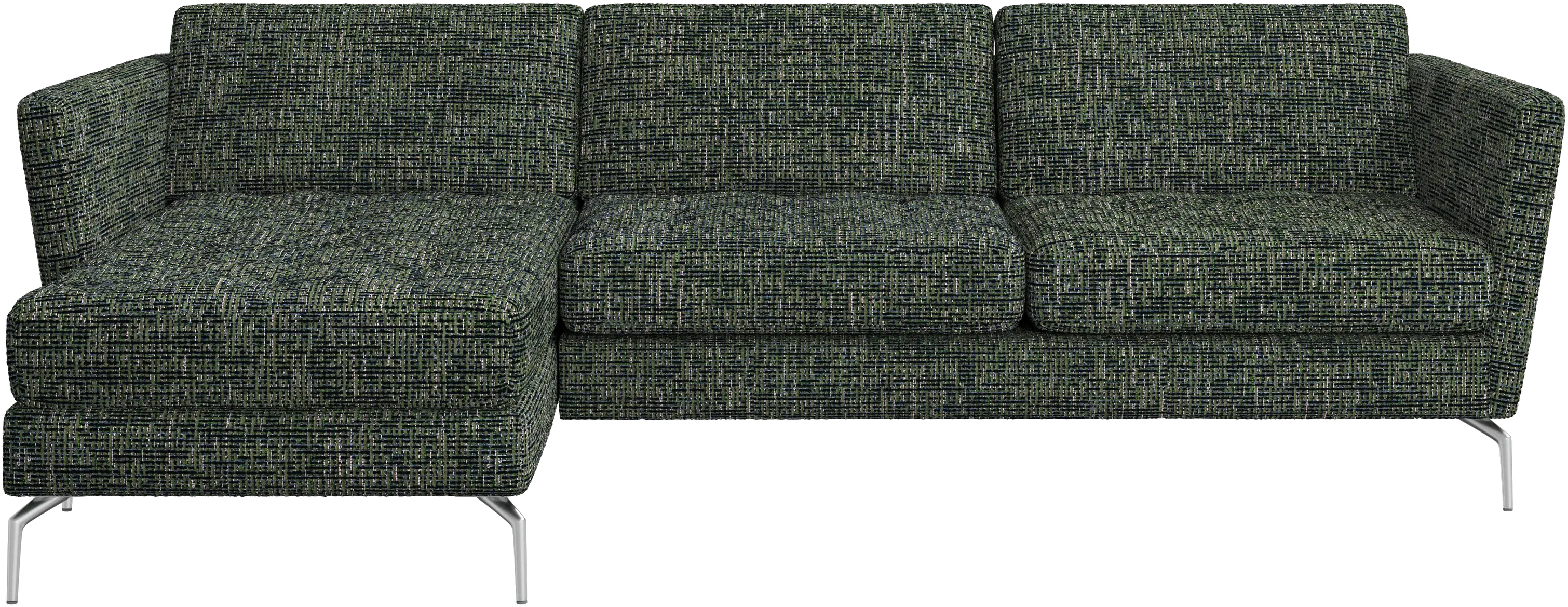 Osaka sofa with resting unit, tufted seat