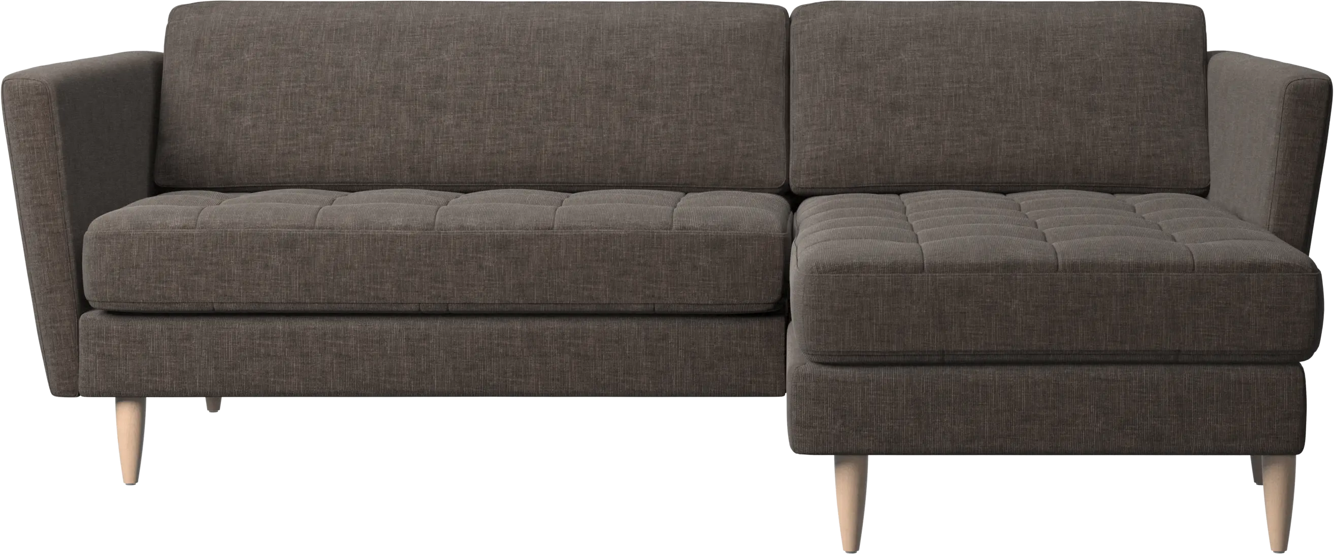 Osaka sofa with resting unit, tufted seat