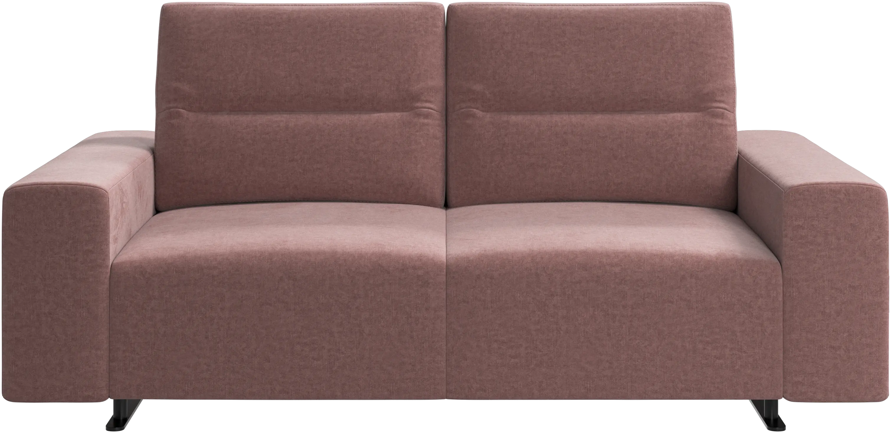 Hampton sofa with adjustable back and storage on the left side