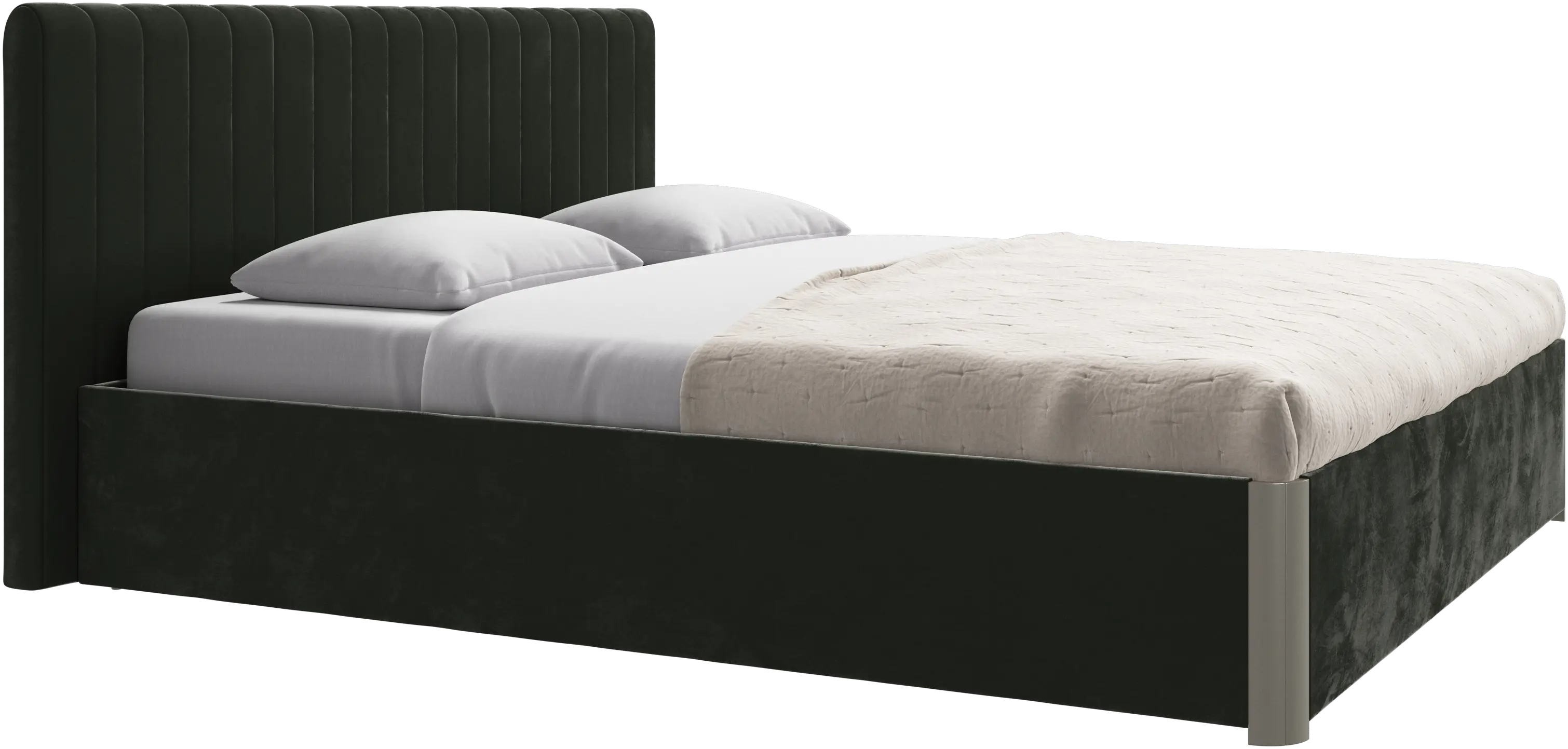 Element bed, bed-mounted headboard, with slats, excl. mattress