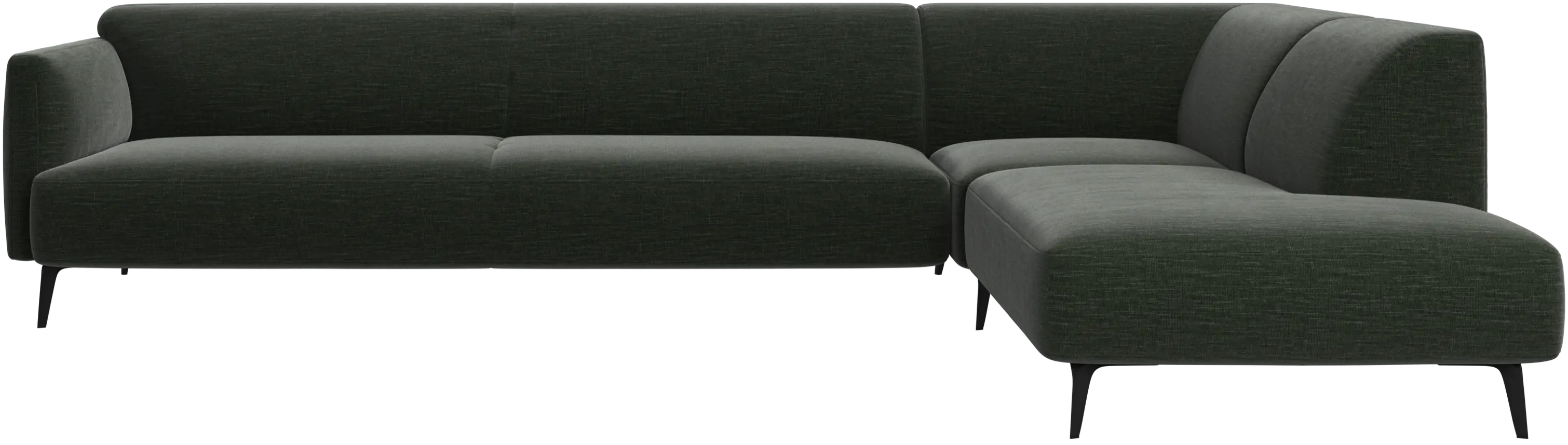 Modena corner sofa with lounging unit