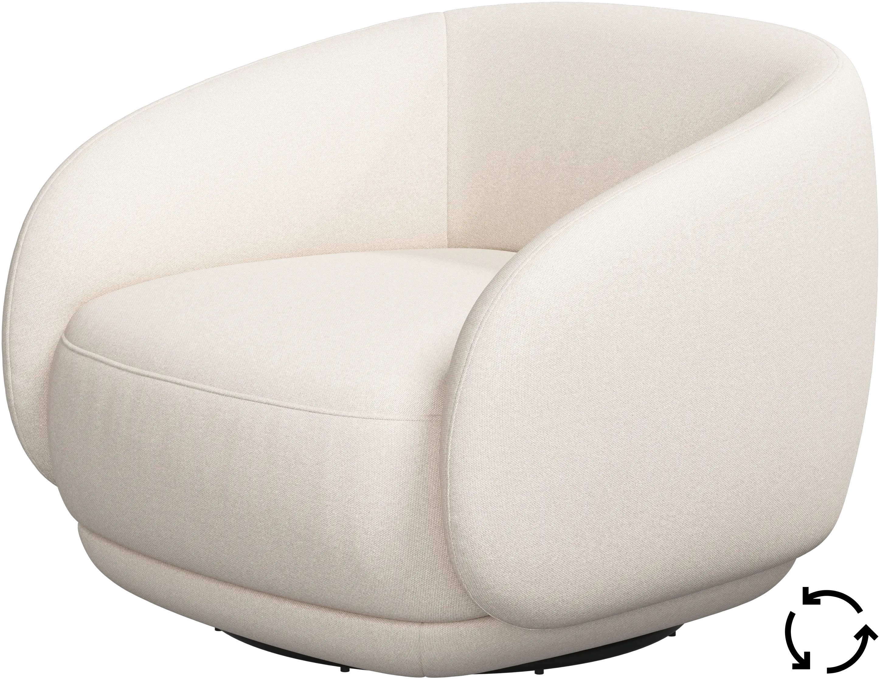 Bolzano armchair with swivel function