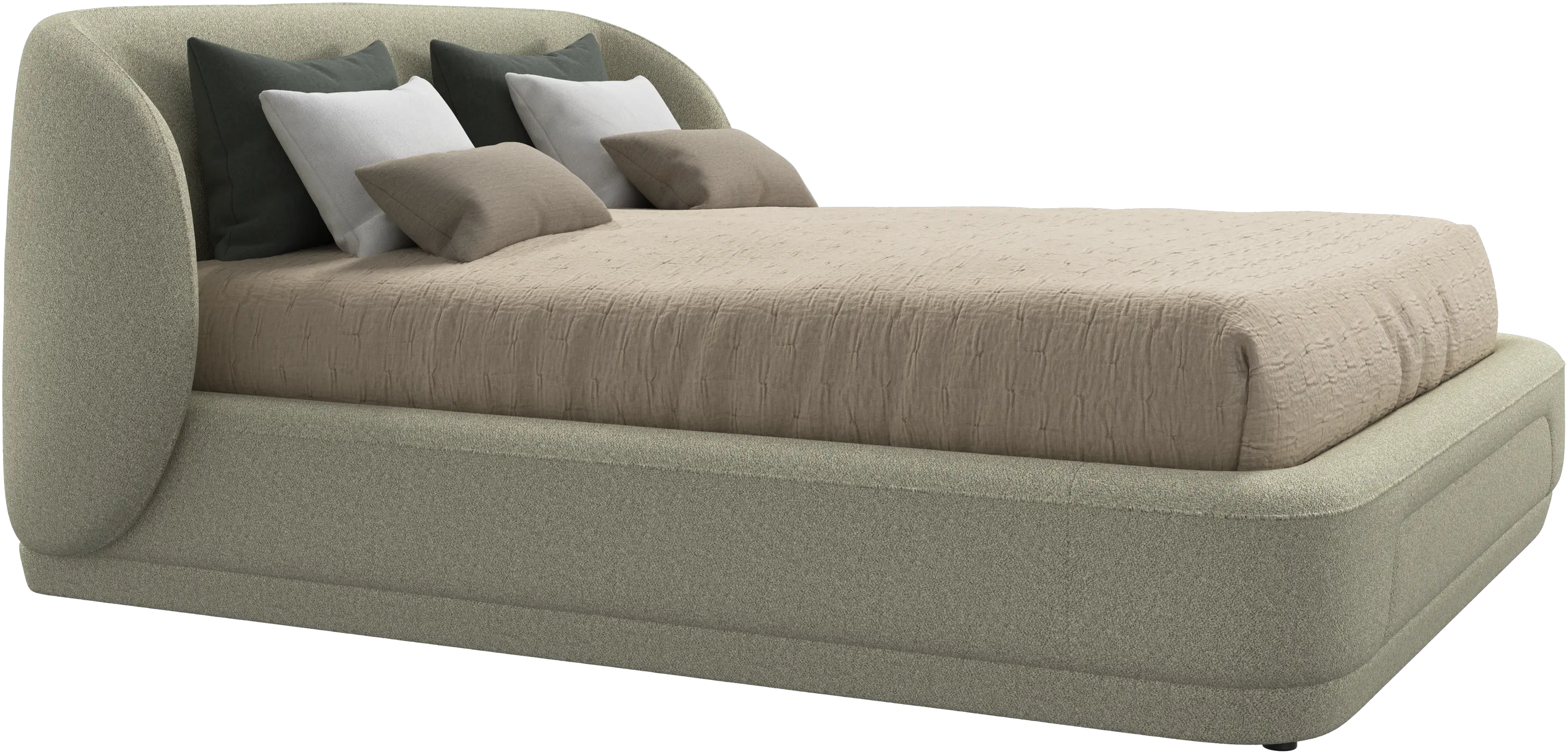Bolzano bed with slats  - W152,5xL190cm