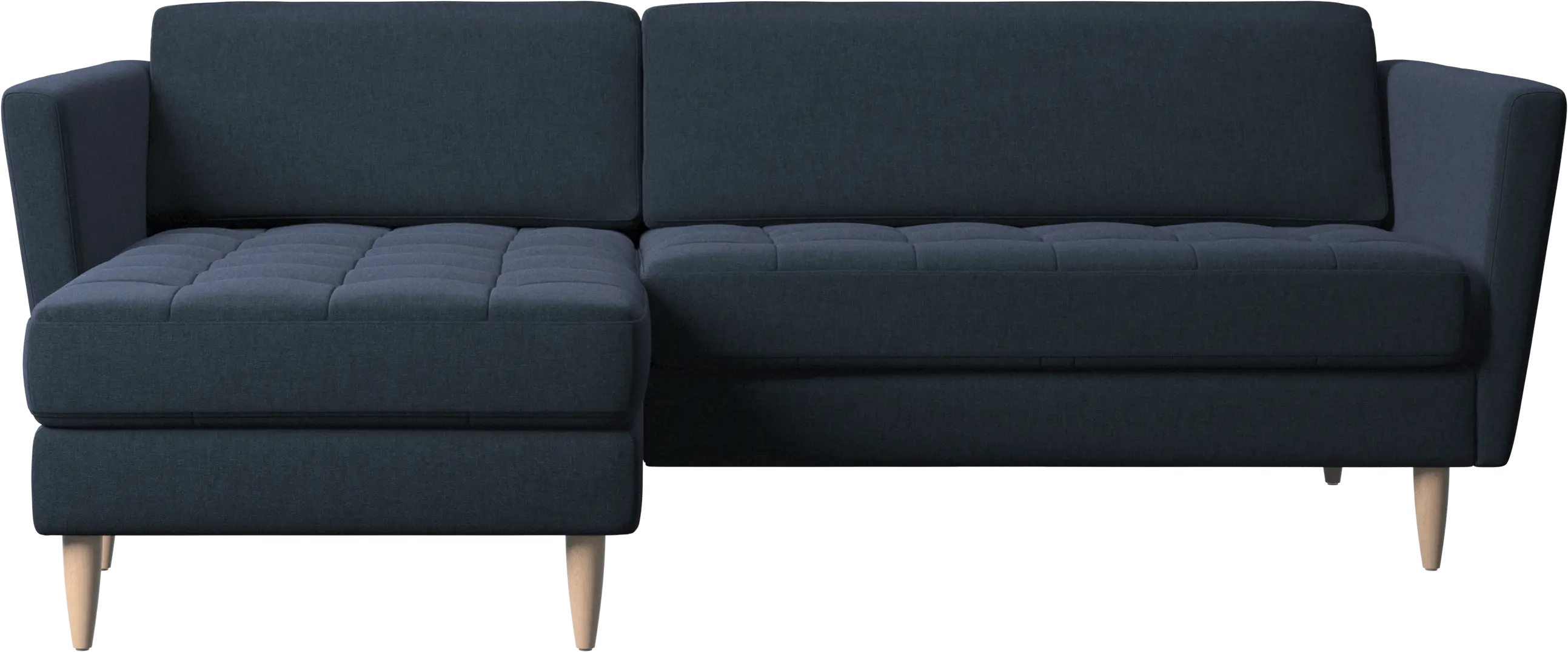Osaka sofa with resting unit, tufted seat
