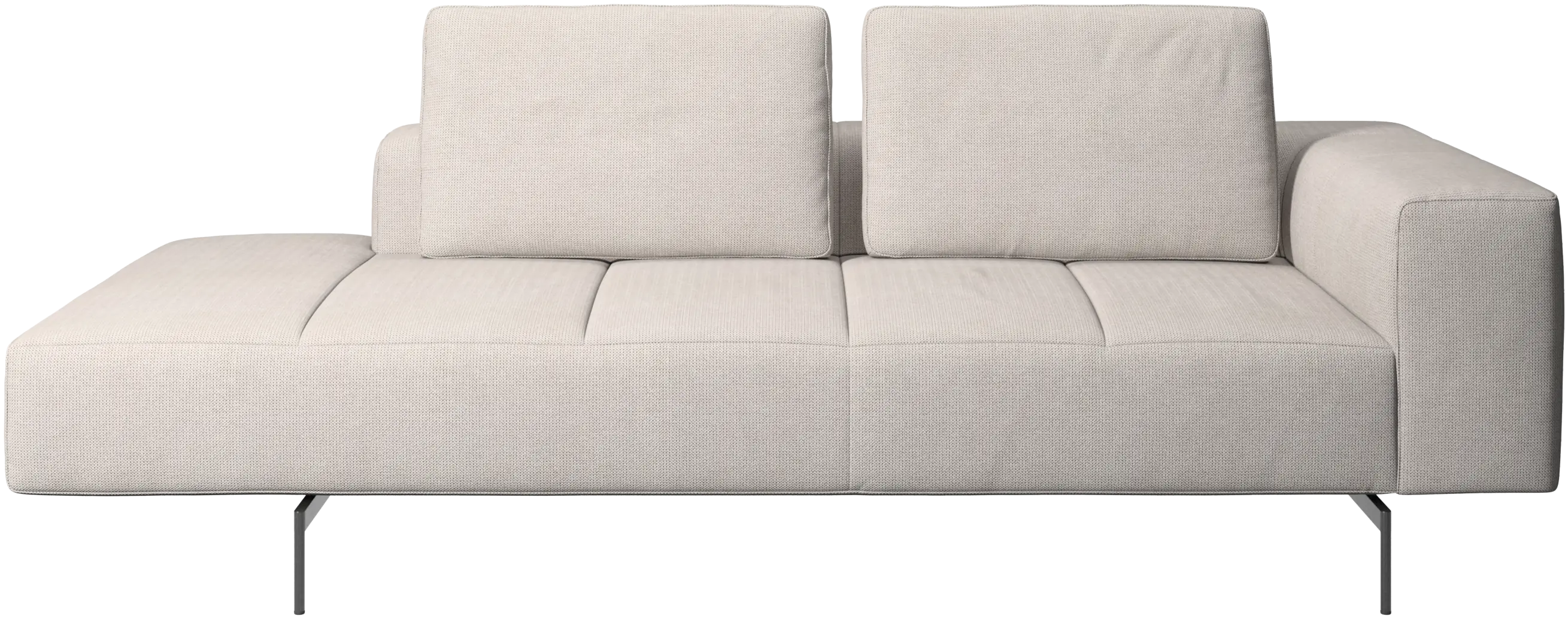 Amsterdam resting module for sofa, armrest right, open end left