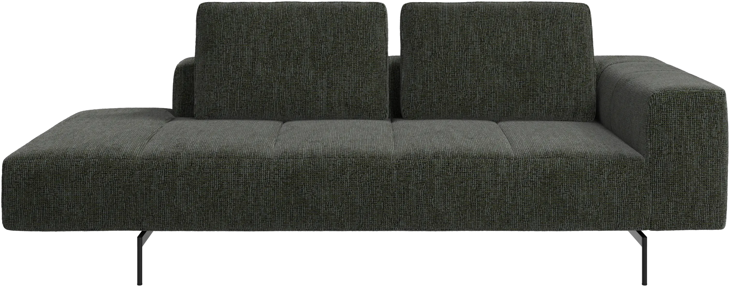 Amsterdam resting module for sofa, armrest right, open end left