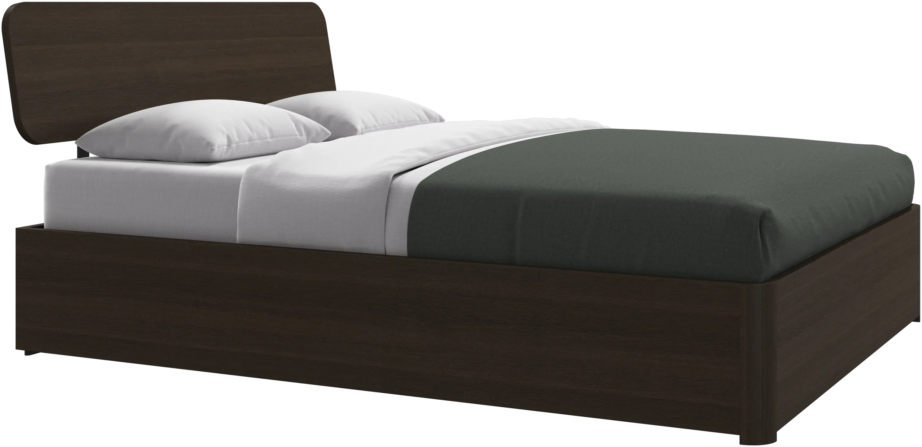 Element bed, bed-mounted headboard, with slats, excl. mattress