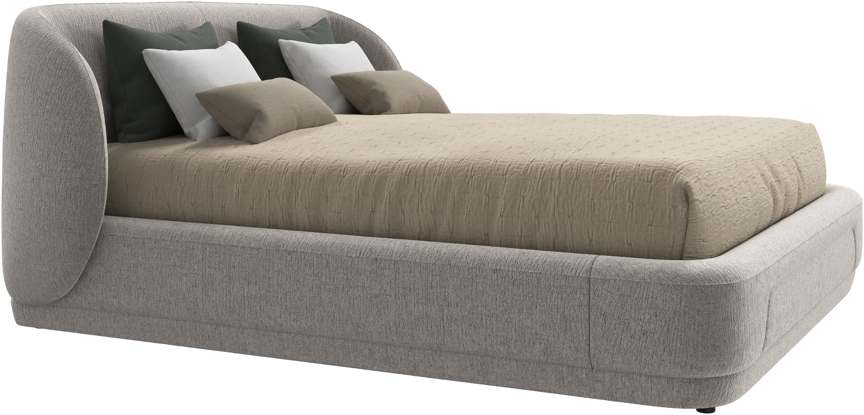 Bolzano bed with slats  - W160xL200cm