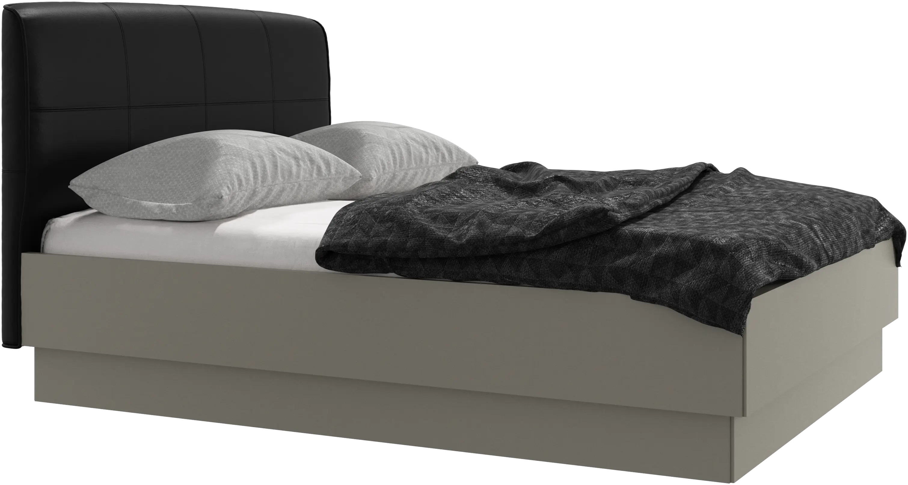 Houston, upholstered bed with storage