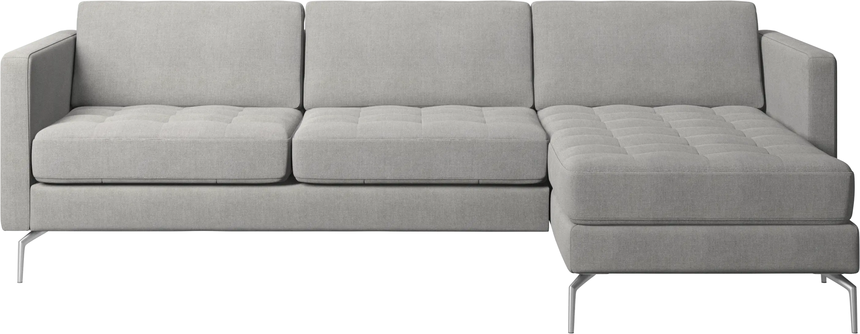 Osaka sofa with resting unit, tufted seat