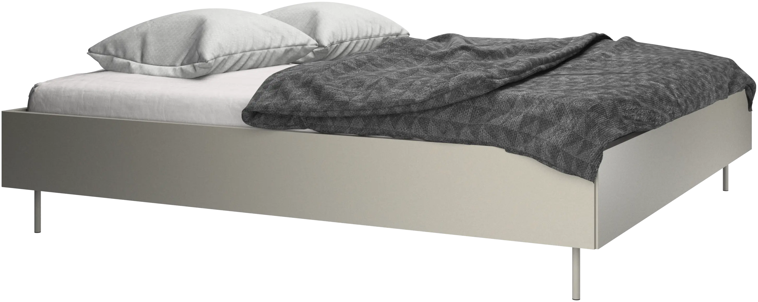 Lugano, Without headboard, with slats and legs