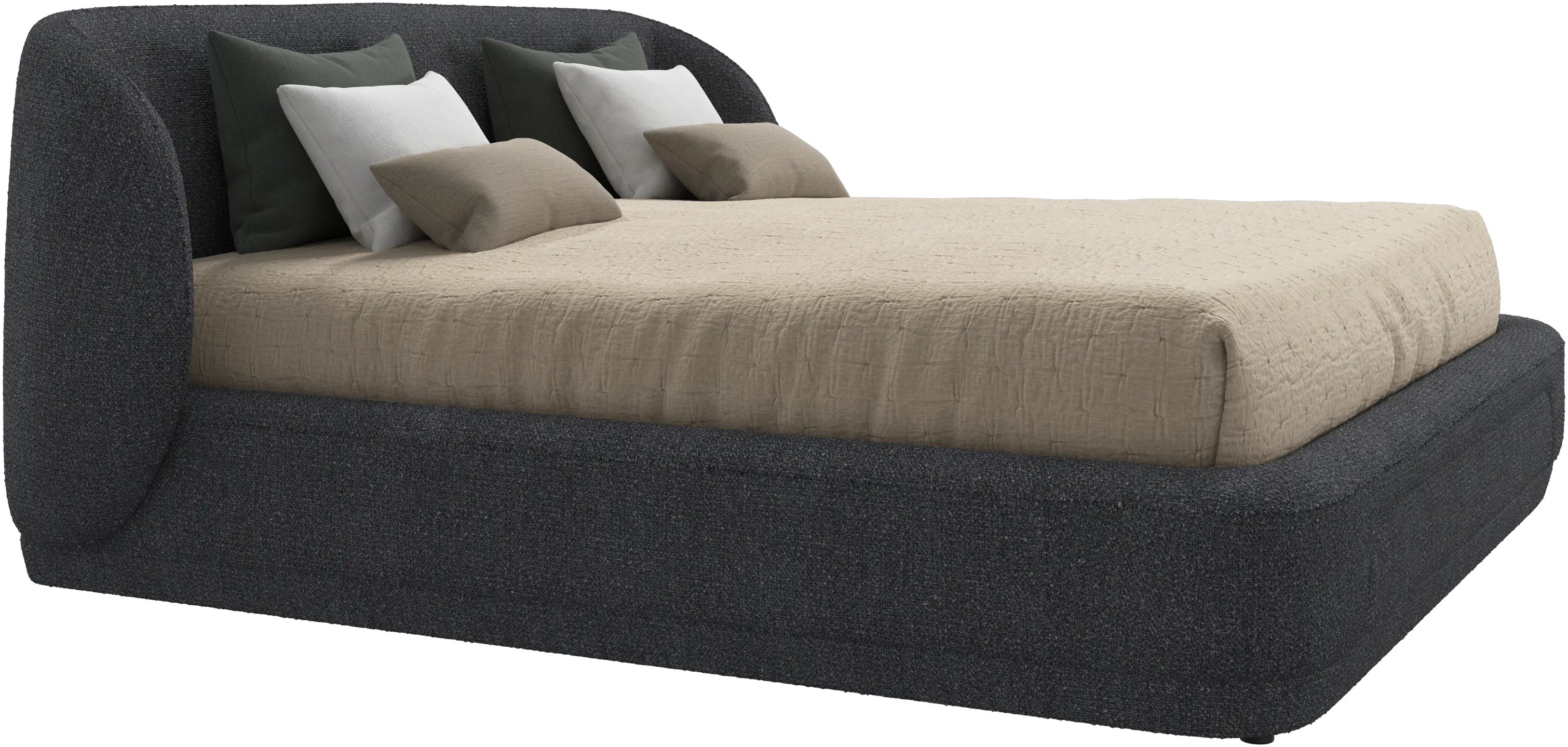 Bolzano bed with slats  - W180xL200cm