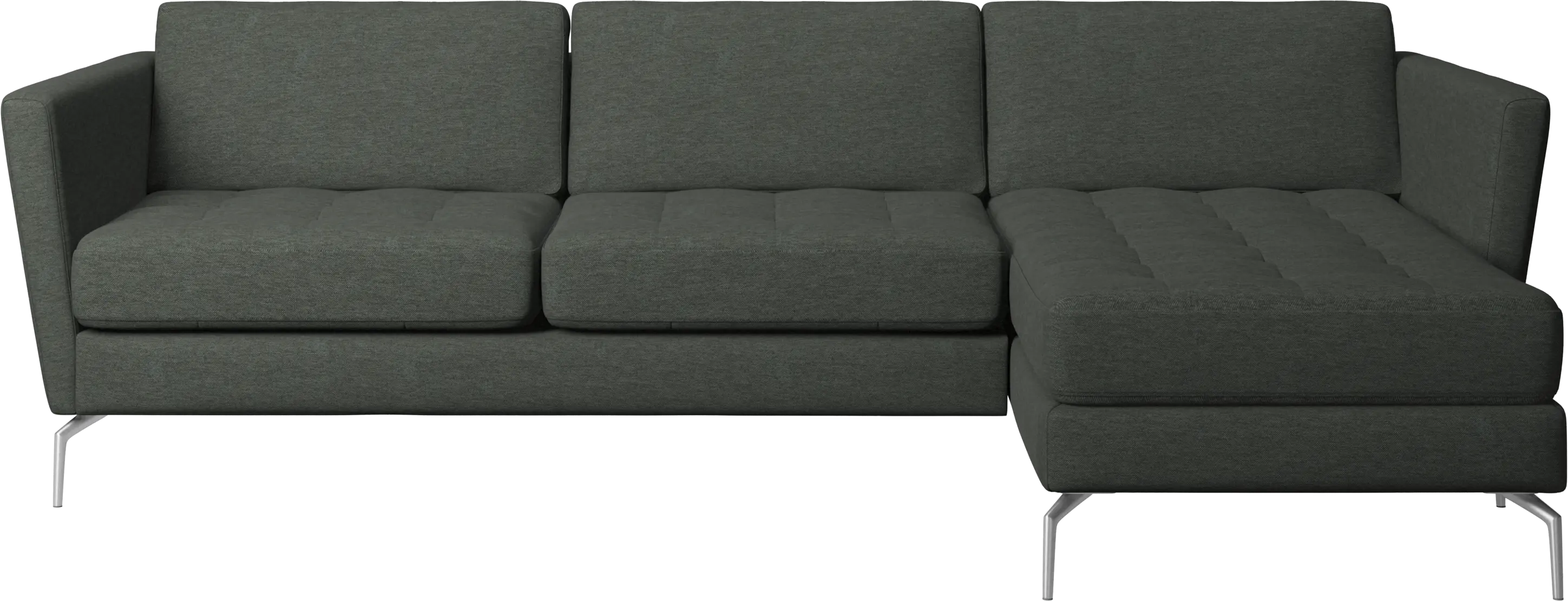 Osaka sofa with resting unit, tufted seat