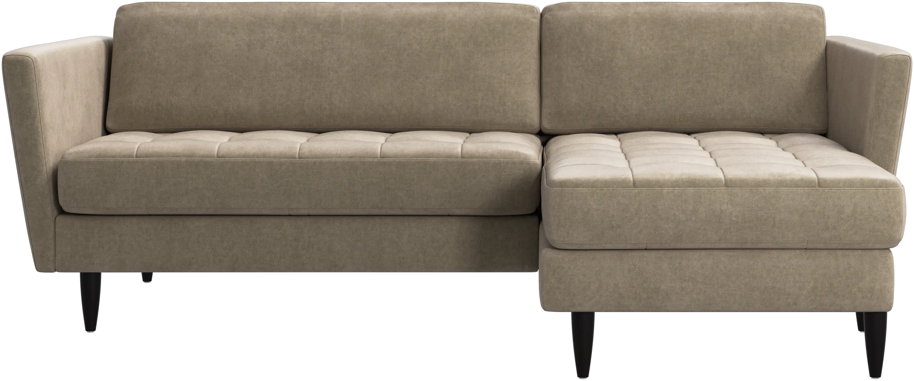 Osaka sofa with resting unit, tufted seat