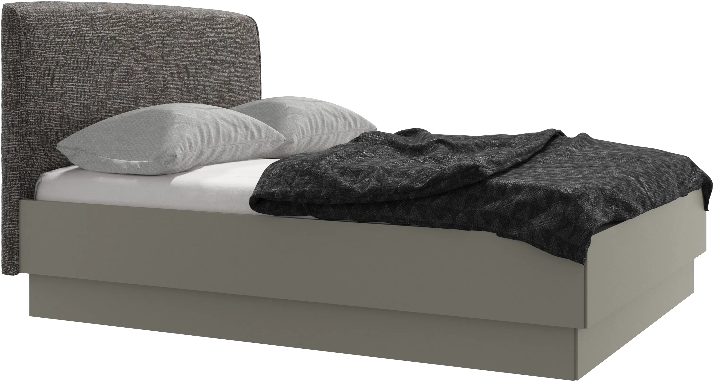 Houston, upholstered bed with storage