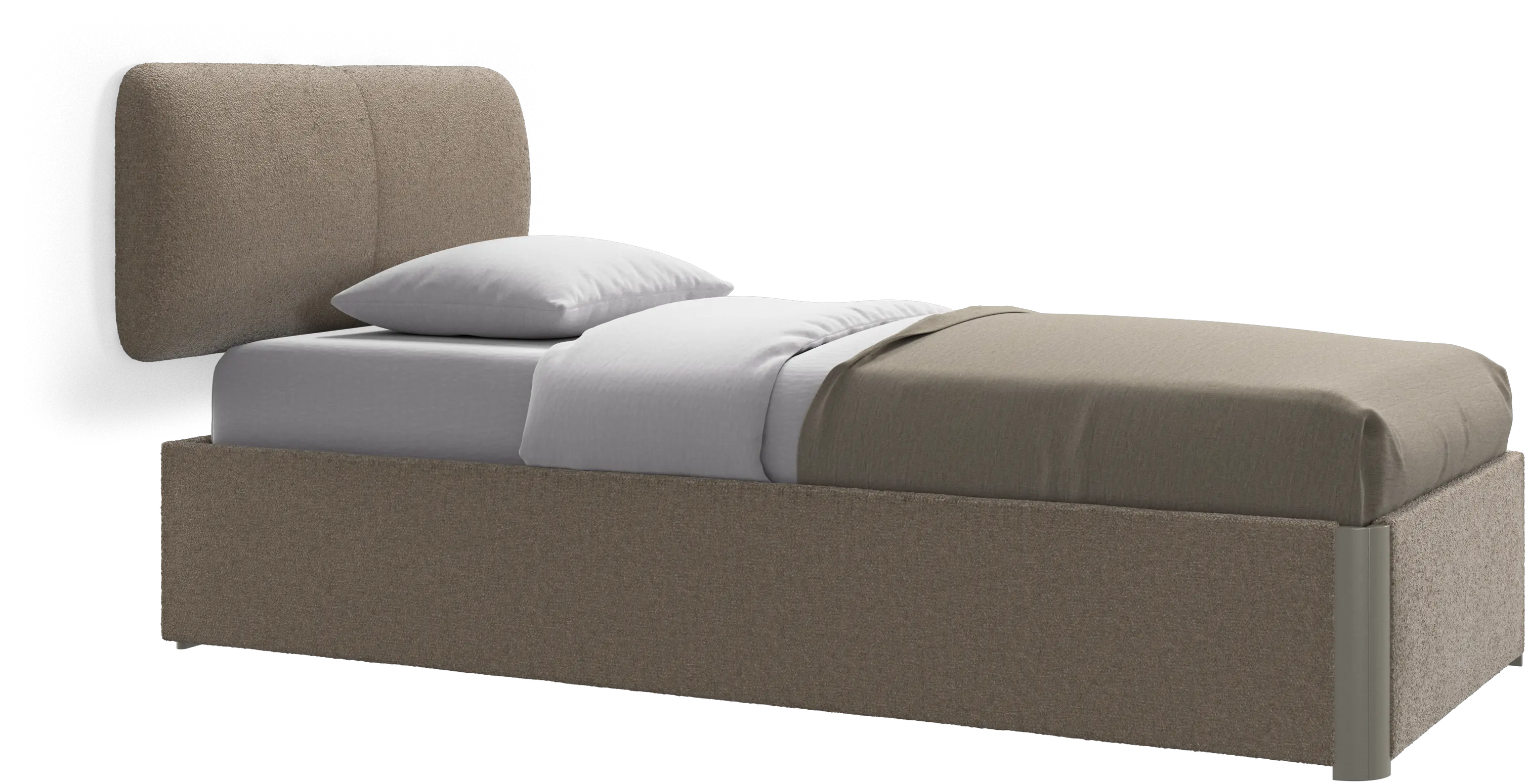 Element bed, wall-mounted headboard, with slats, excl. mattress