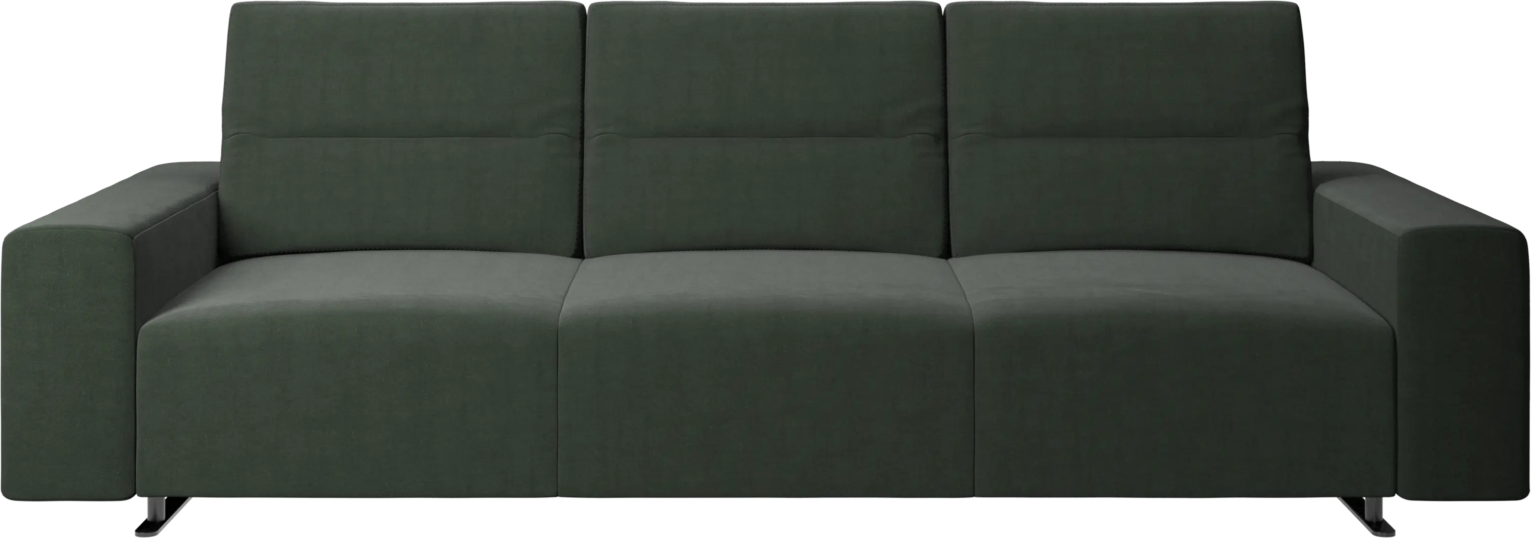 Hampton sofa with adjustable back and storage on the left side