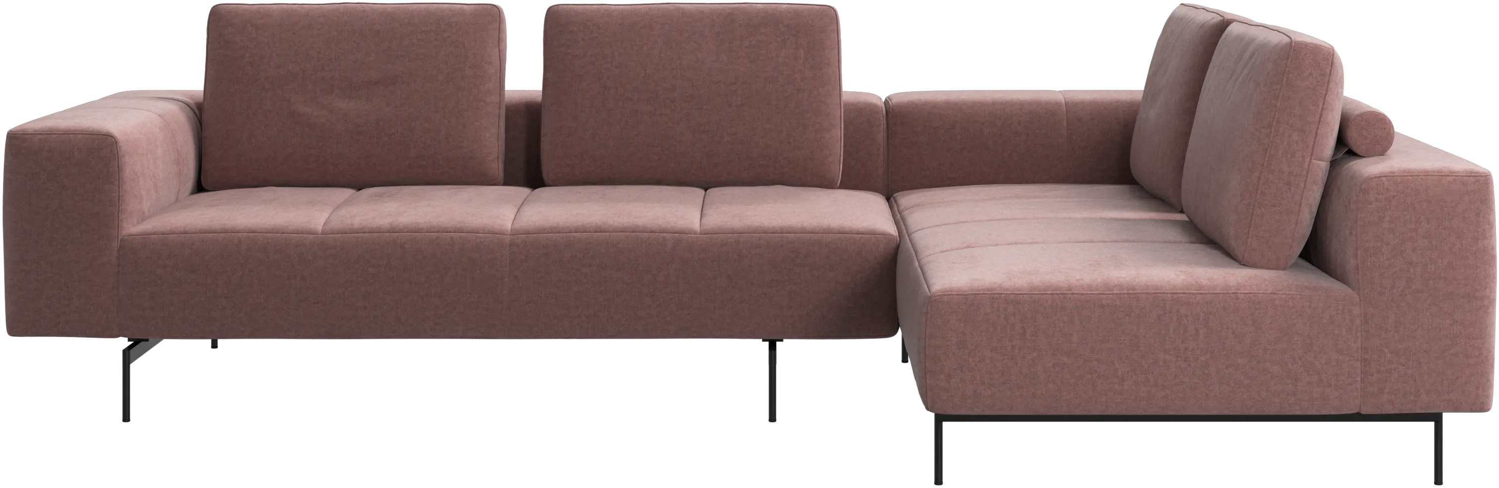 Amsterdam corner sofa with lounging unit