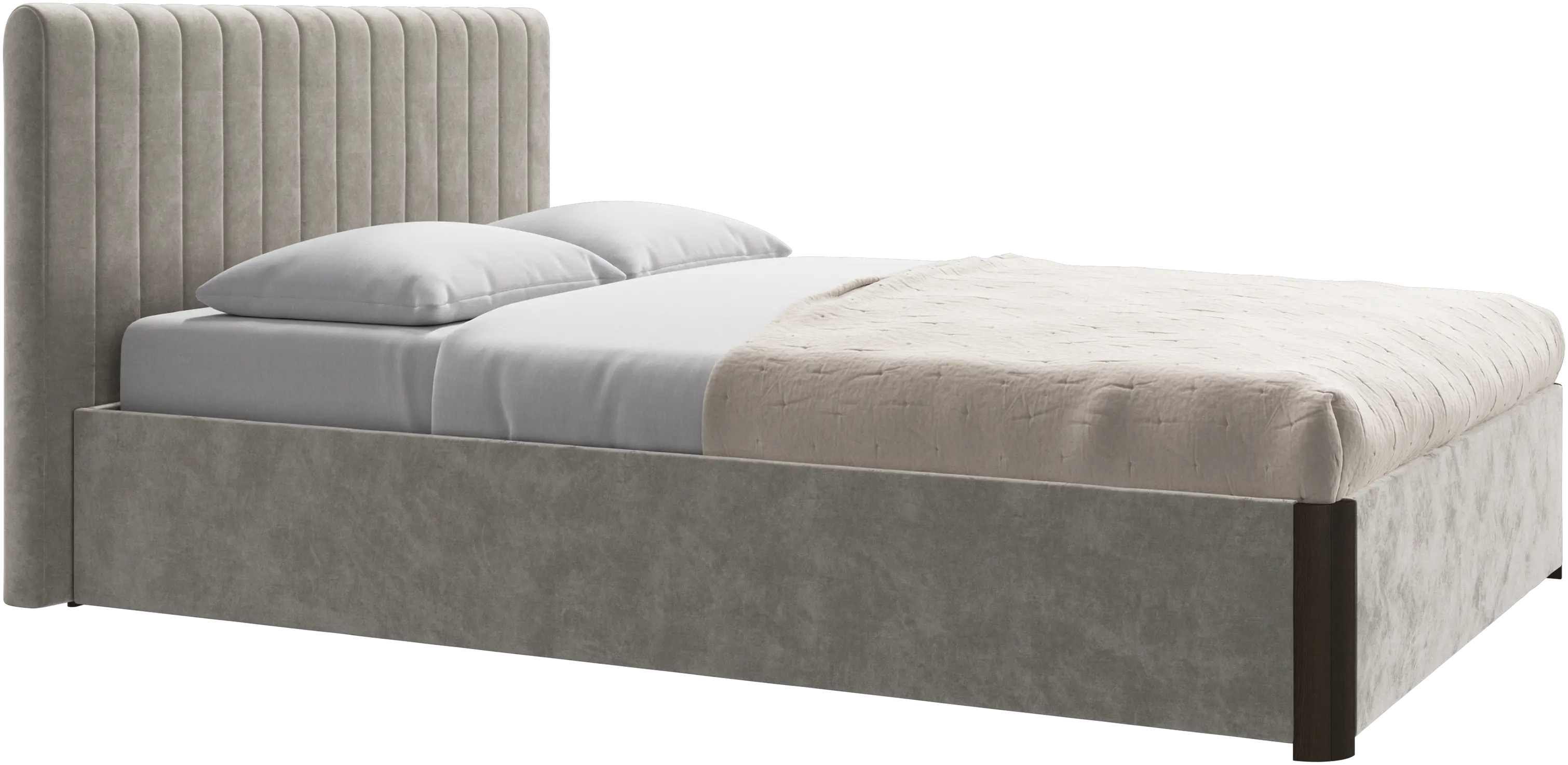 Element bed, bed-mounted headboard, with slats, excl. mattress