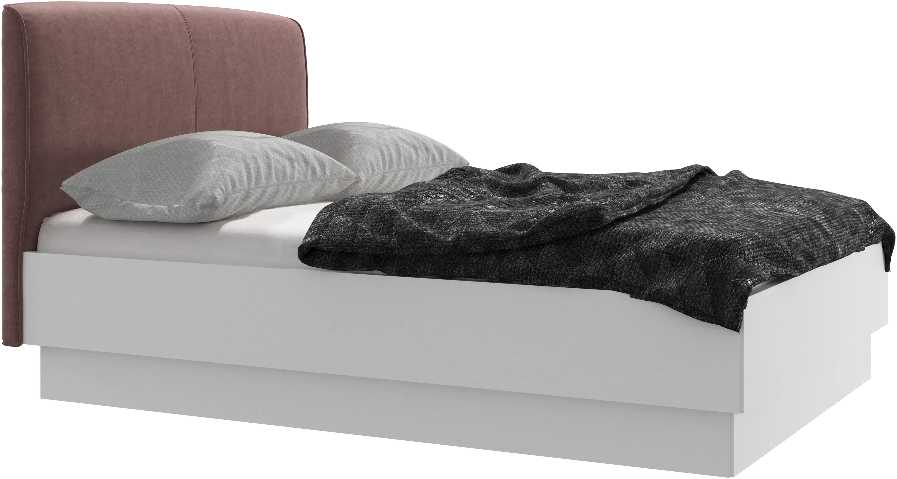 Houston, upholstered bed with storage