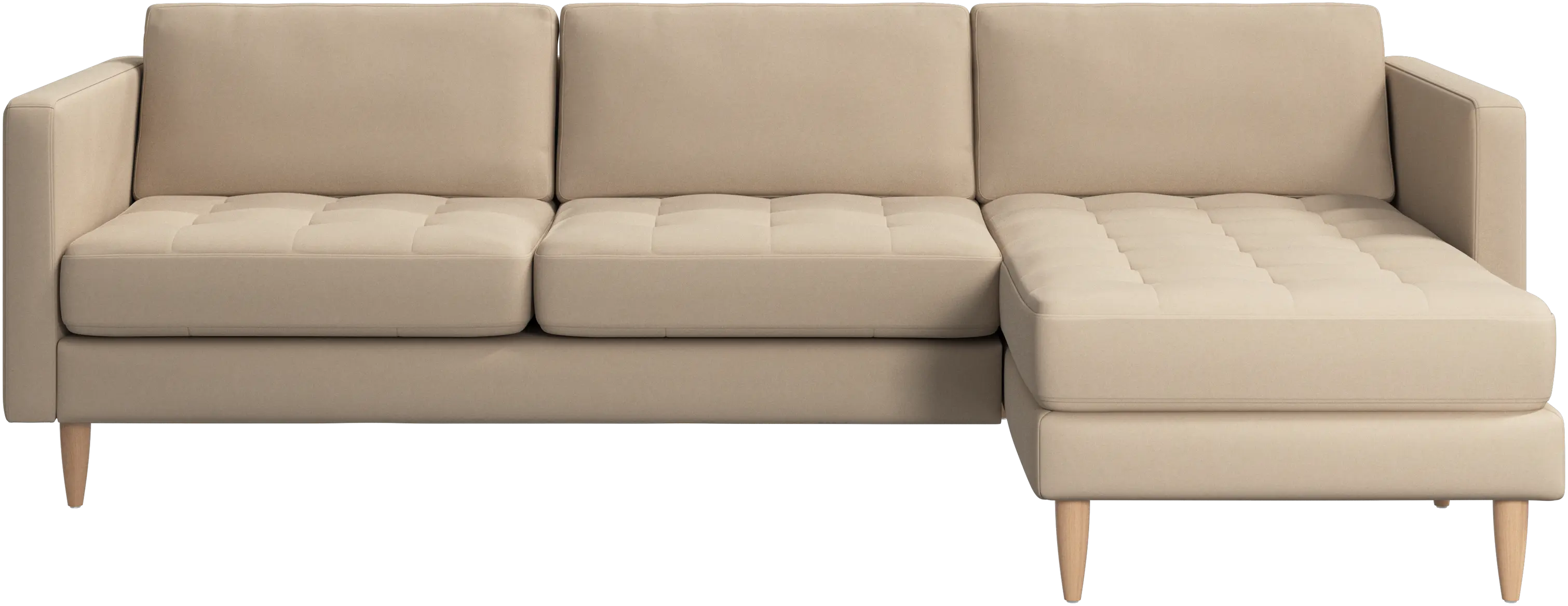 Osaka sofa with resting unit, tufted seat