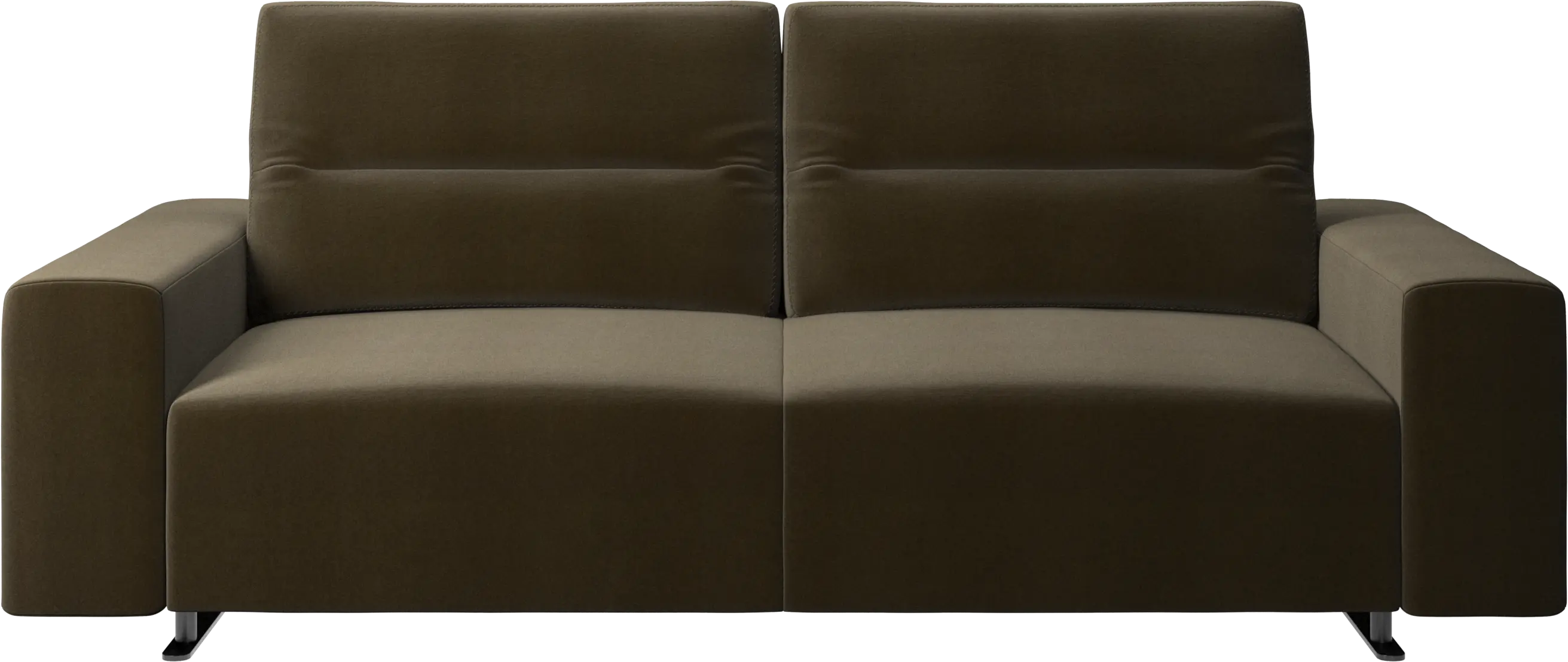 Hampton sofa with adjustable back and storage on the right side