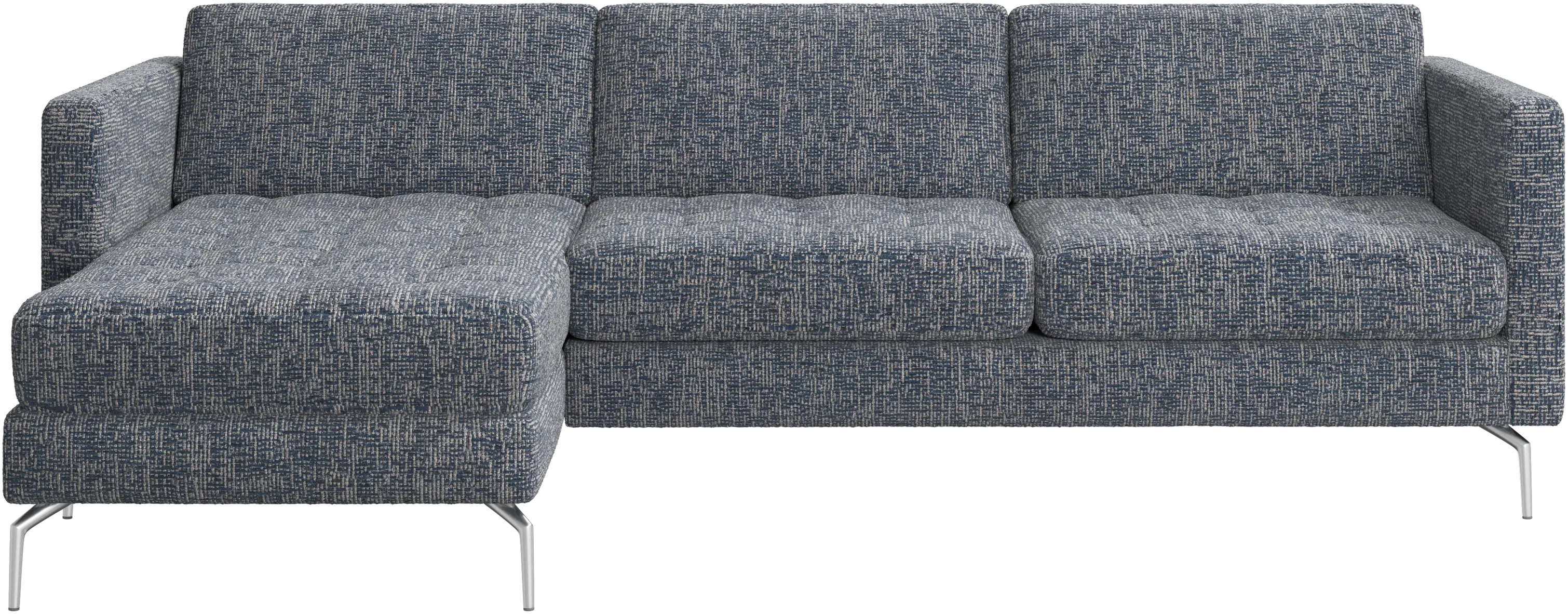 Osaka sofa with resting unit, tufted seat