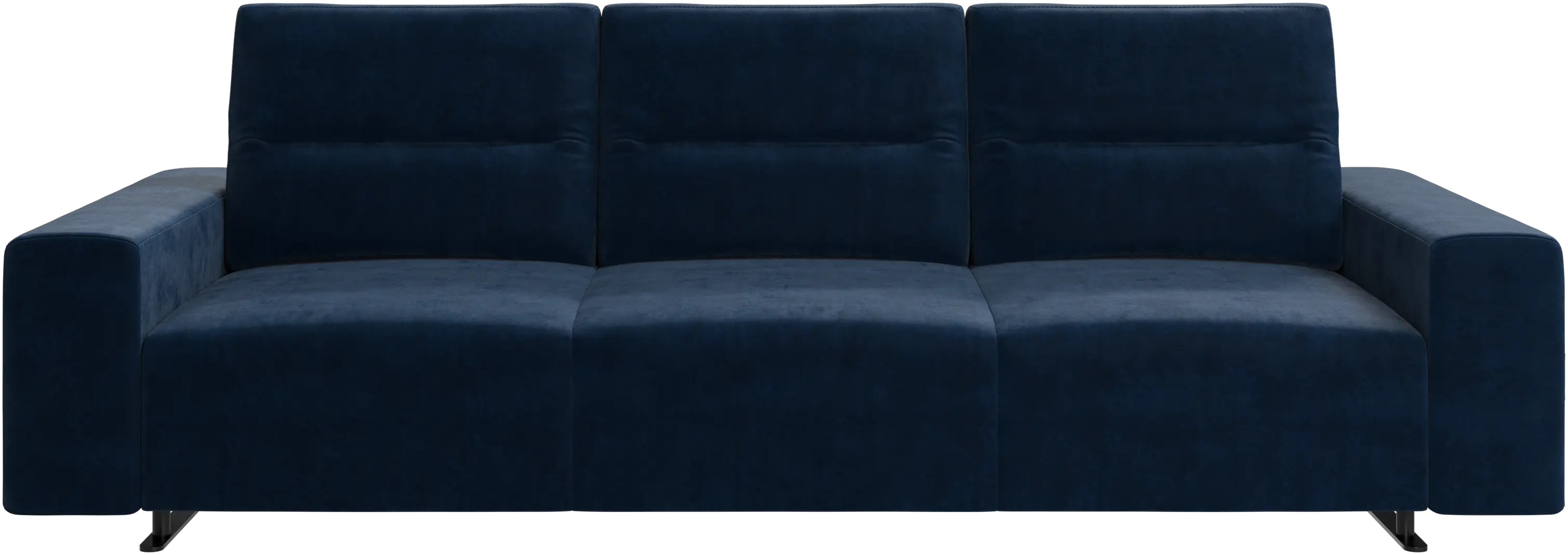 Hampton sofa with adjustable back and storage on the left side