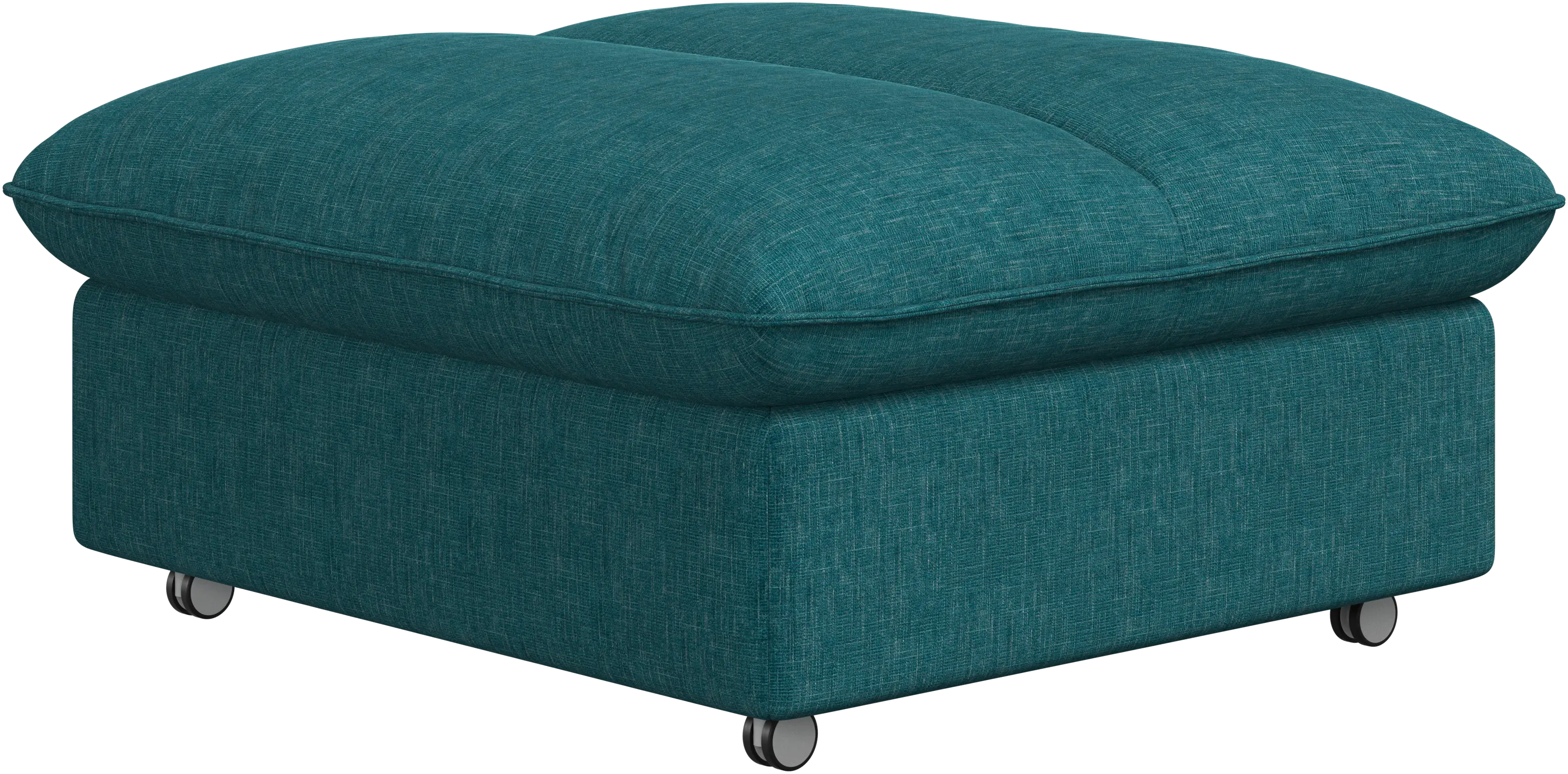 Southampton pouf on wheels with storage