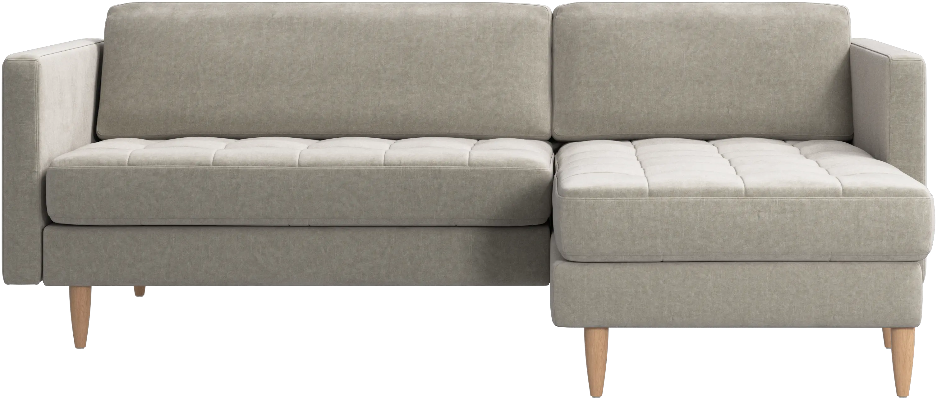 Sofá Osaka con módulo chaise-longue, asiento capitoné