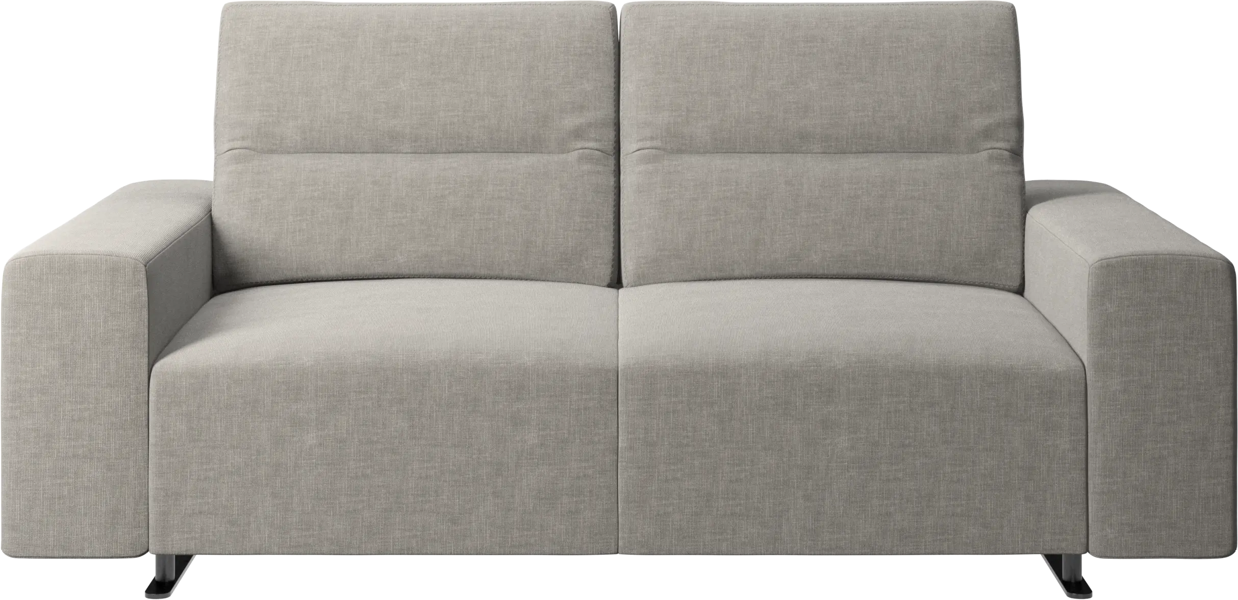 Hampton sofa with adjustable back and storage on the right side