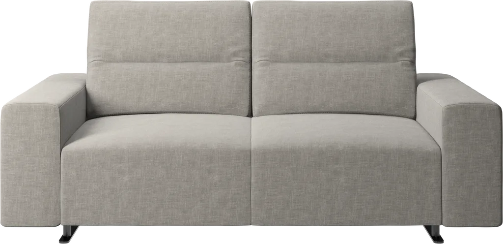 Sofa Hampton z regulowanym oparciem i schowkiem po prawej stronie
