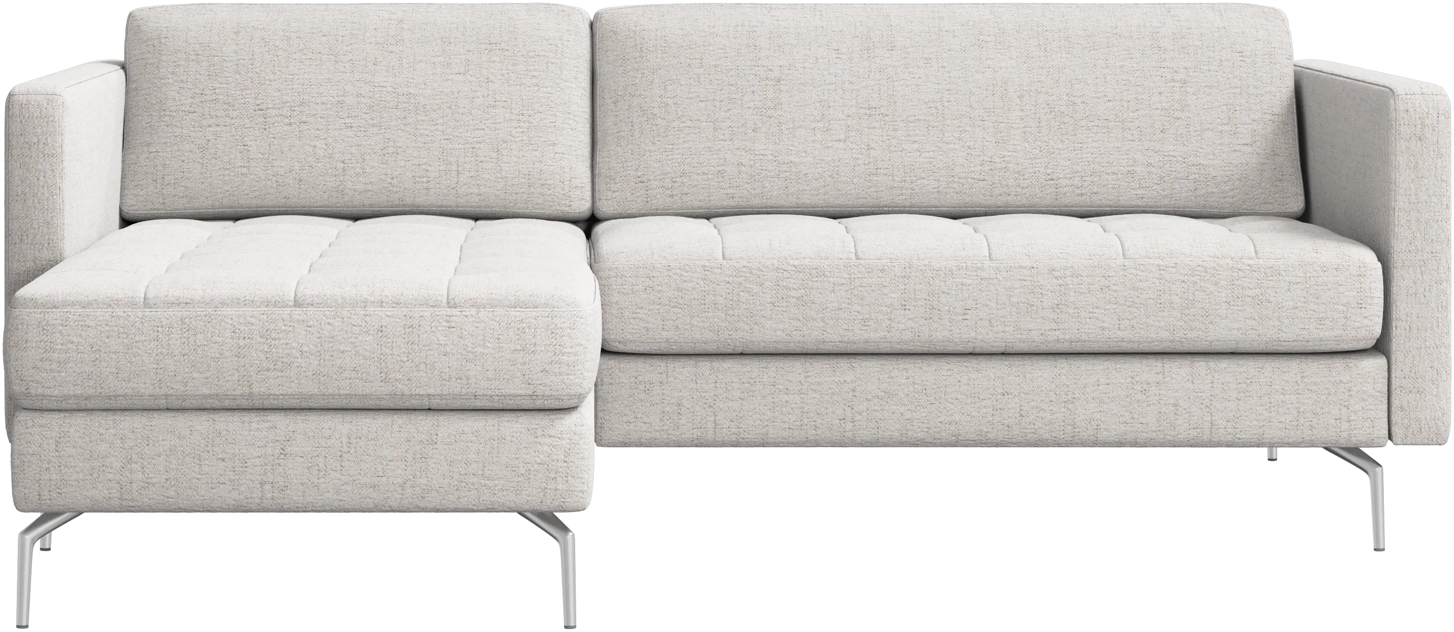 Osaka sofa with resting unit, tufted seat