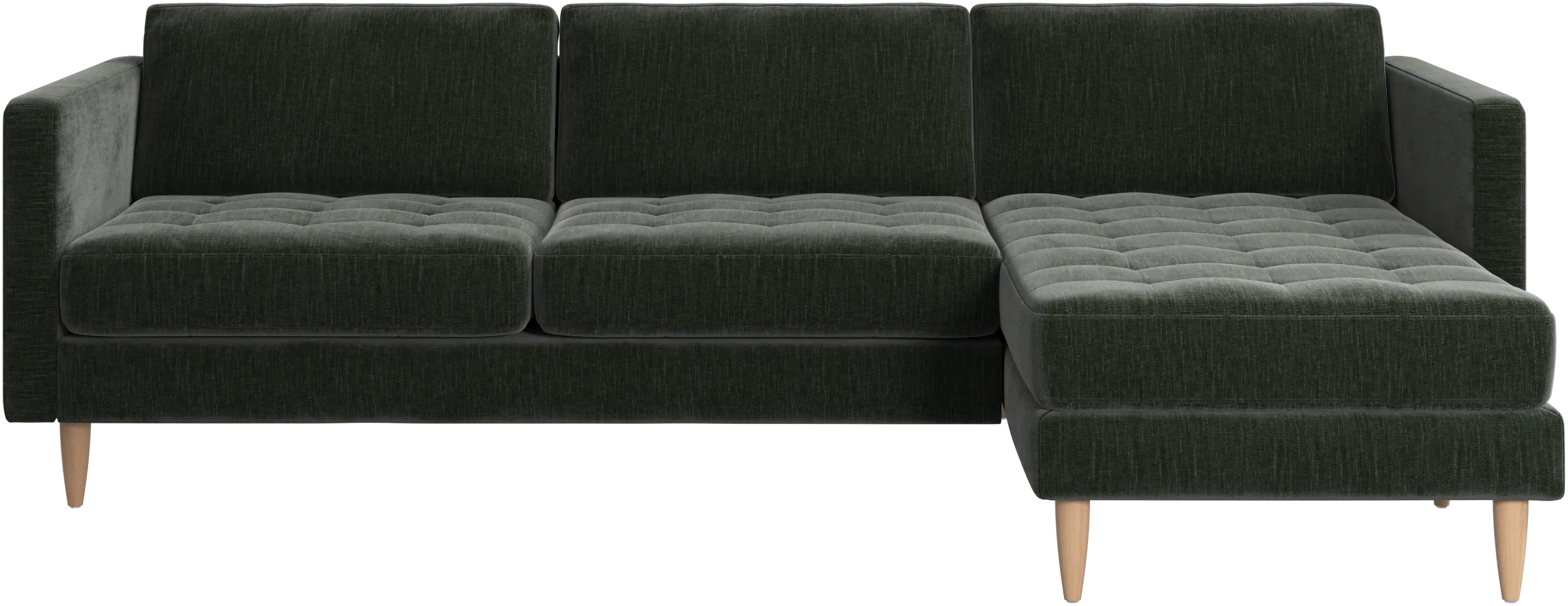 Osaka sofa with resting unit, tufted seat