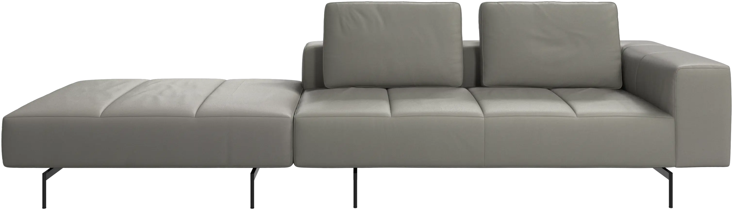 Amsterdam sofa with footstool on left side