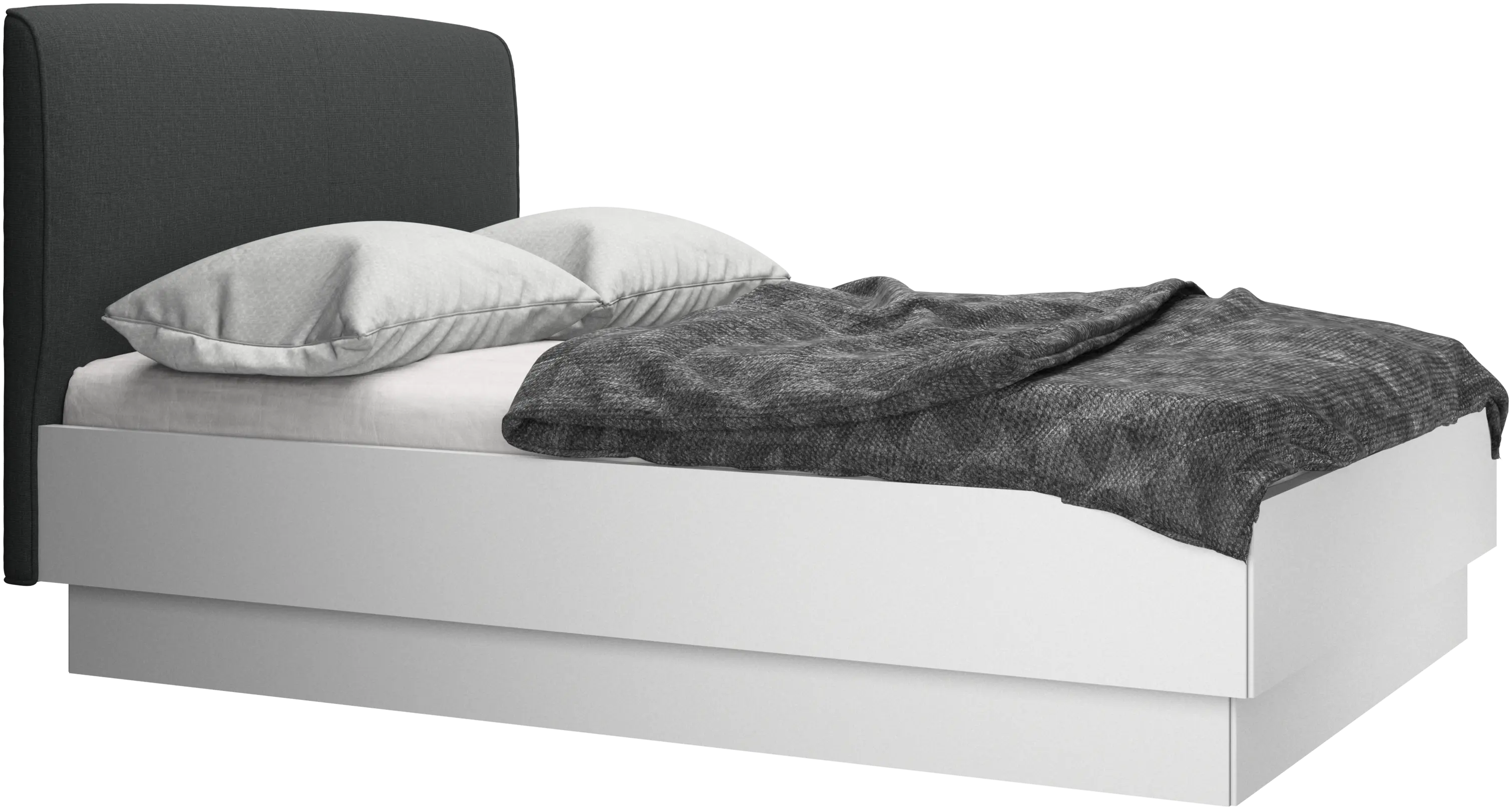 Houston, upholstered bed with storage