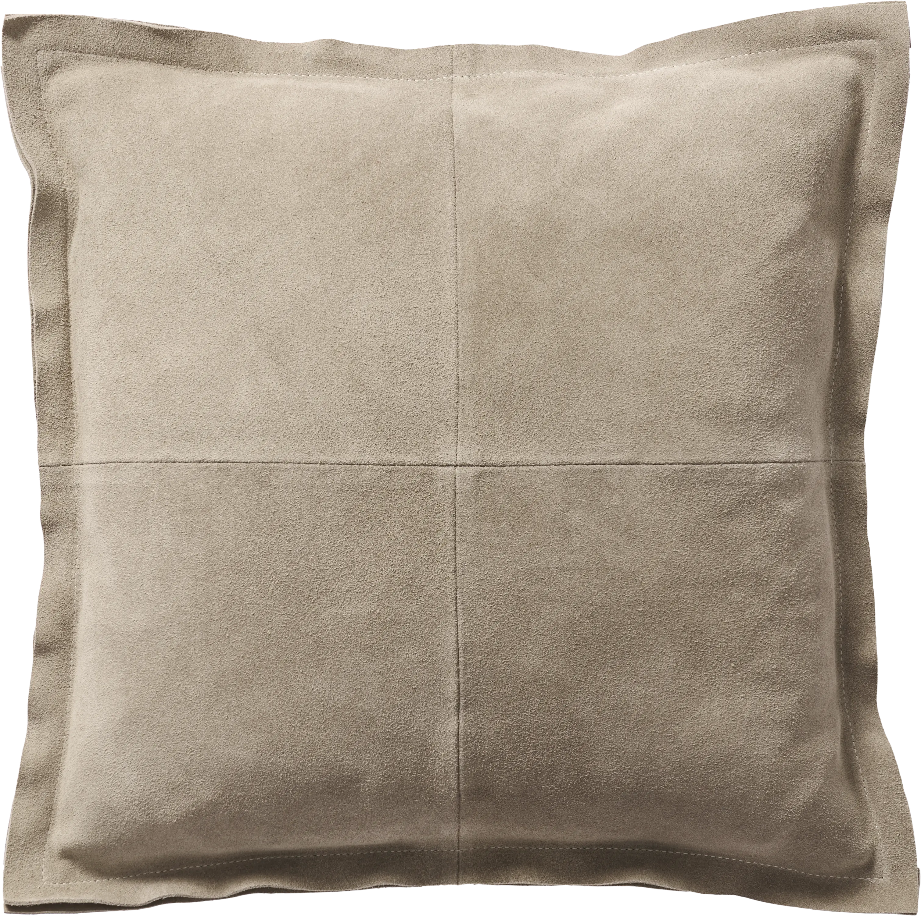 Suede cushion