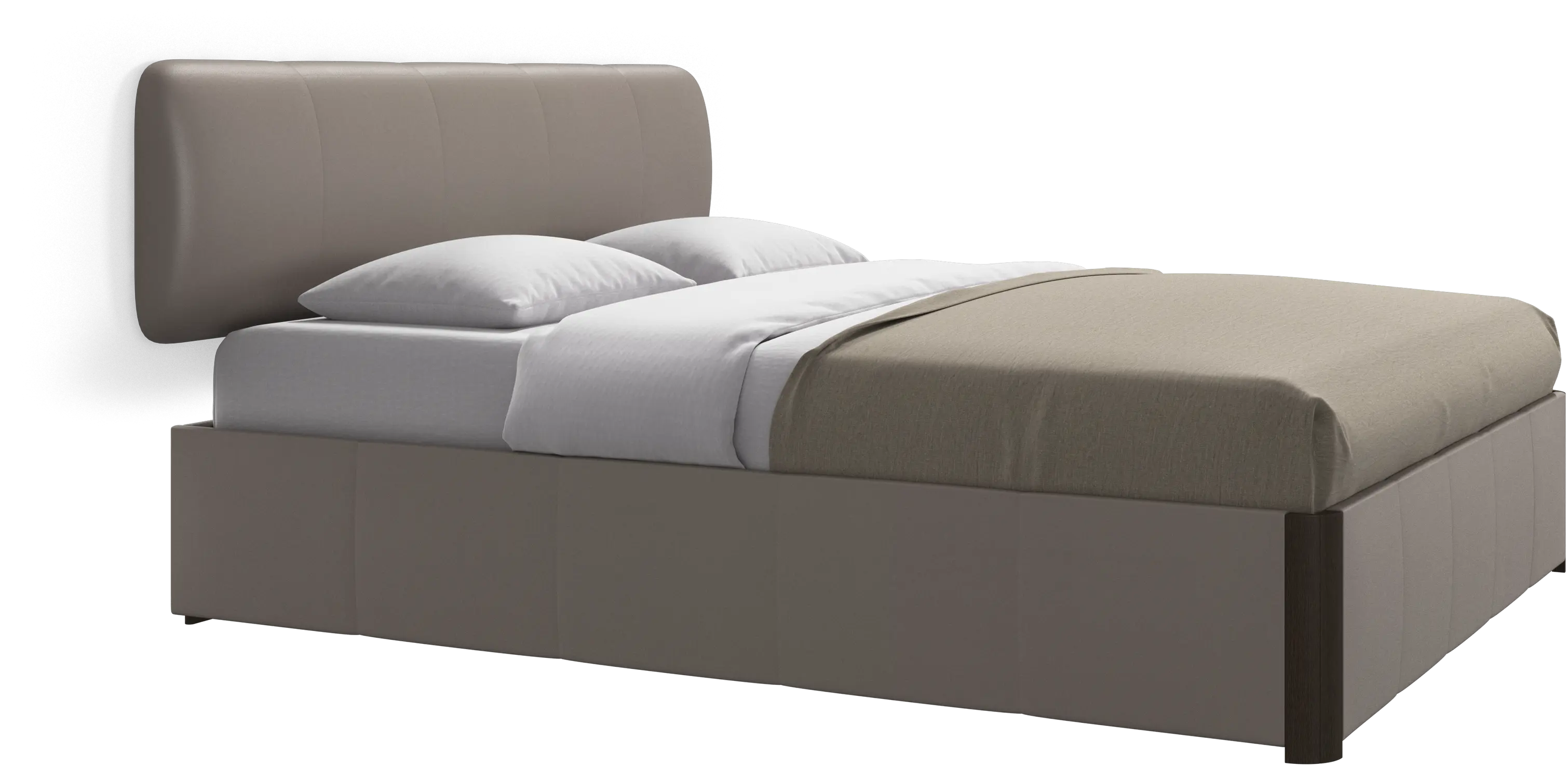 Element bed, wall-mounted headboard, with slats, excl. mattress