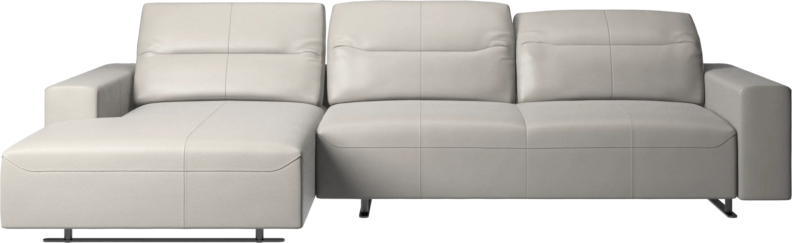 Hampton sofa with adjustable back and resting unit left side