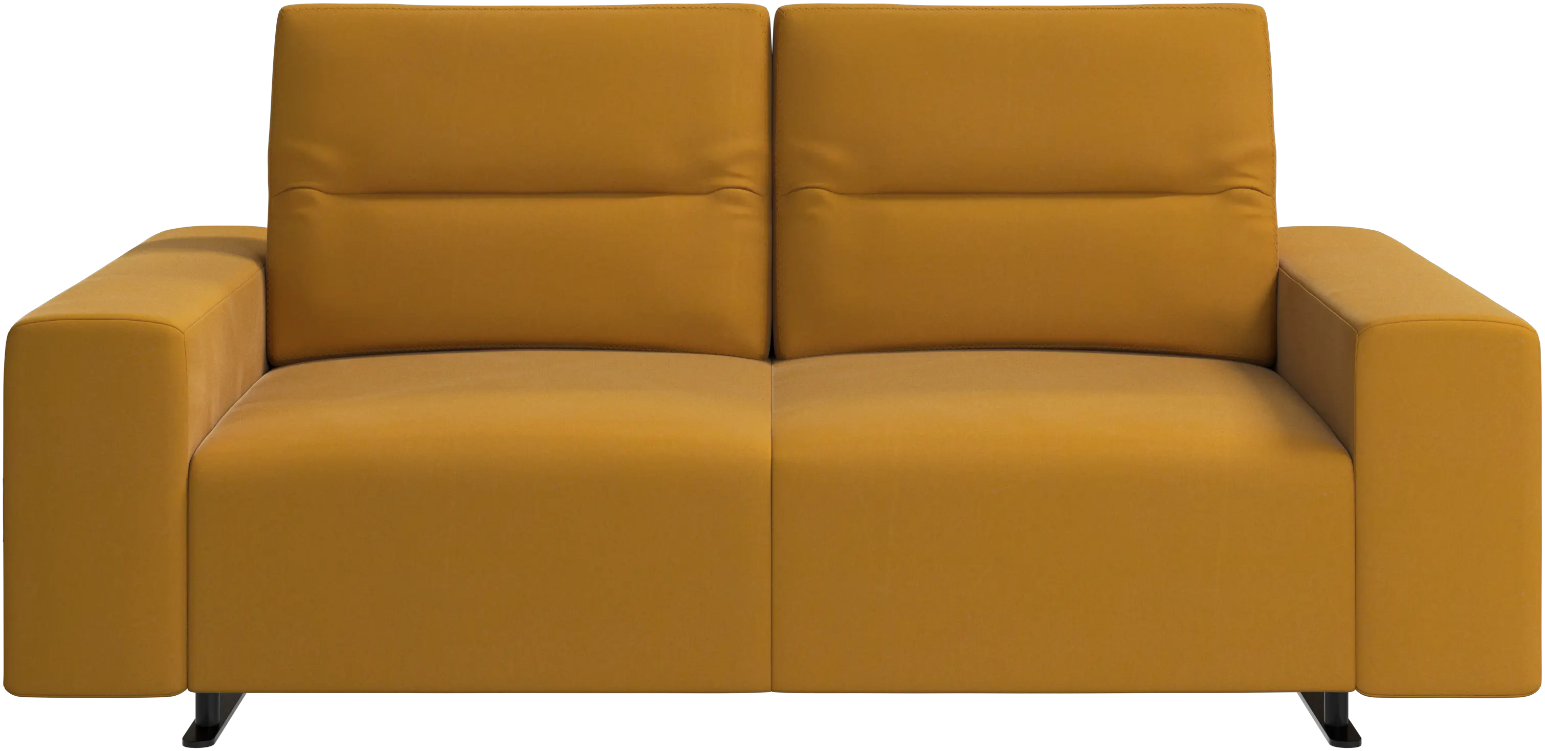 Hampton sofa with adjustable back and storage on the right side