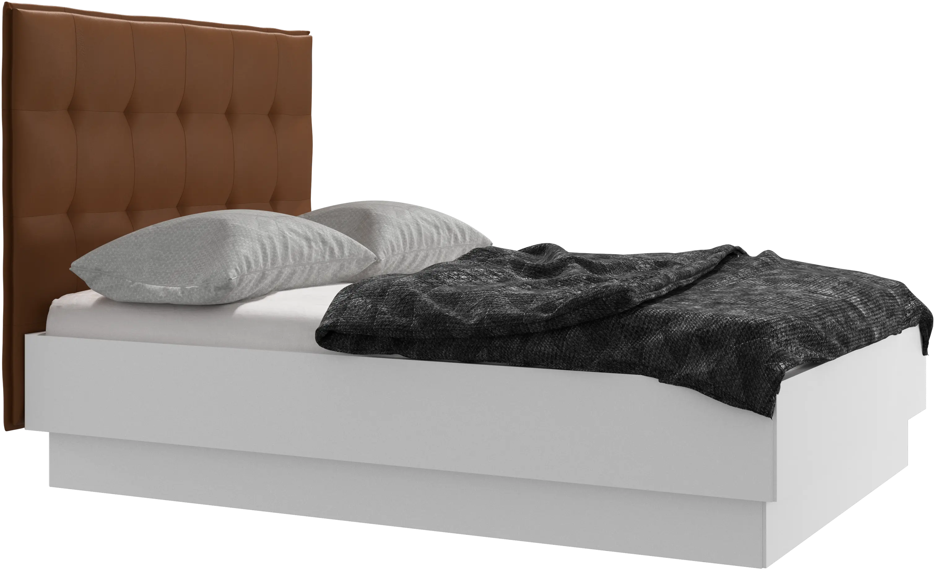 Lugano Bett mit Lattenrost und Staufach unter hochklappbarer Liegefläche, Matratze gegen Aufpreis
