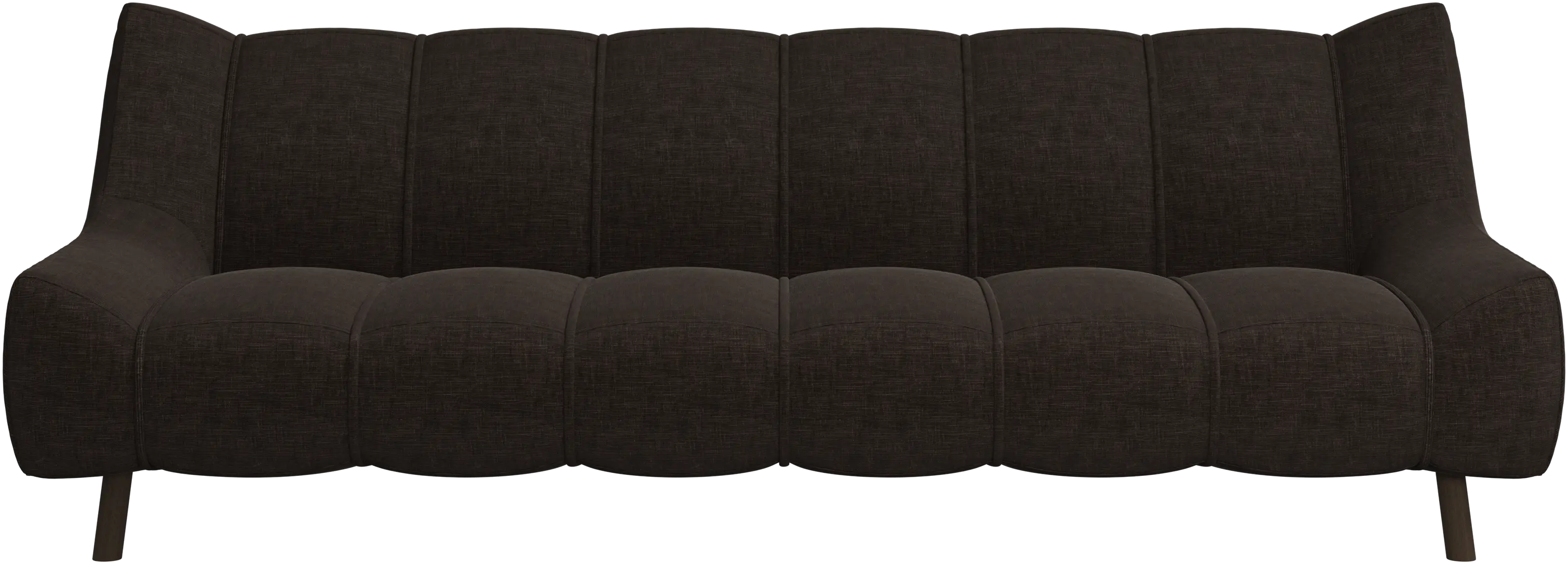 Sofá Nawabari de 3 plazas, pierna de madera