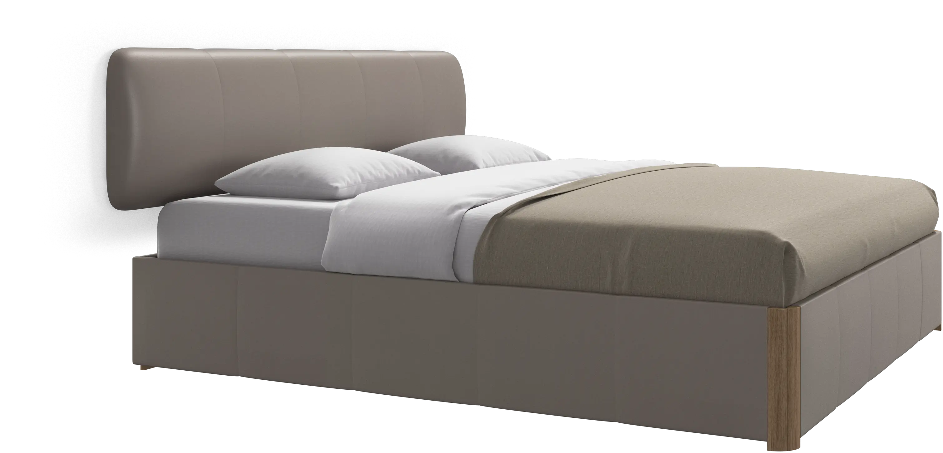 Element bed, wall-mounted headboard, with slats, excl. mattress