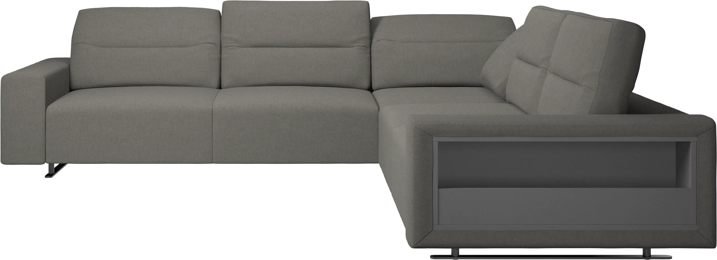 Sofá esquinero Hampton con respaldo ajustable y almacenamiento