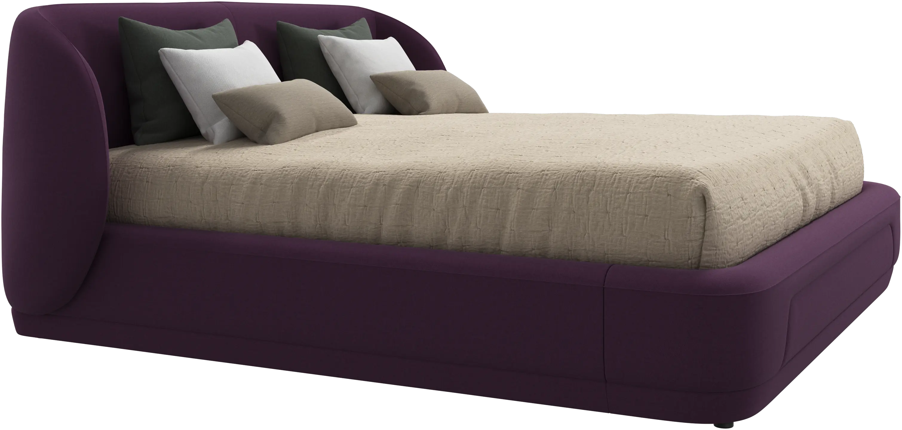 Bolzano bed with slats  - W180xL200cm