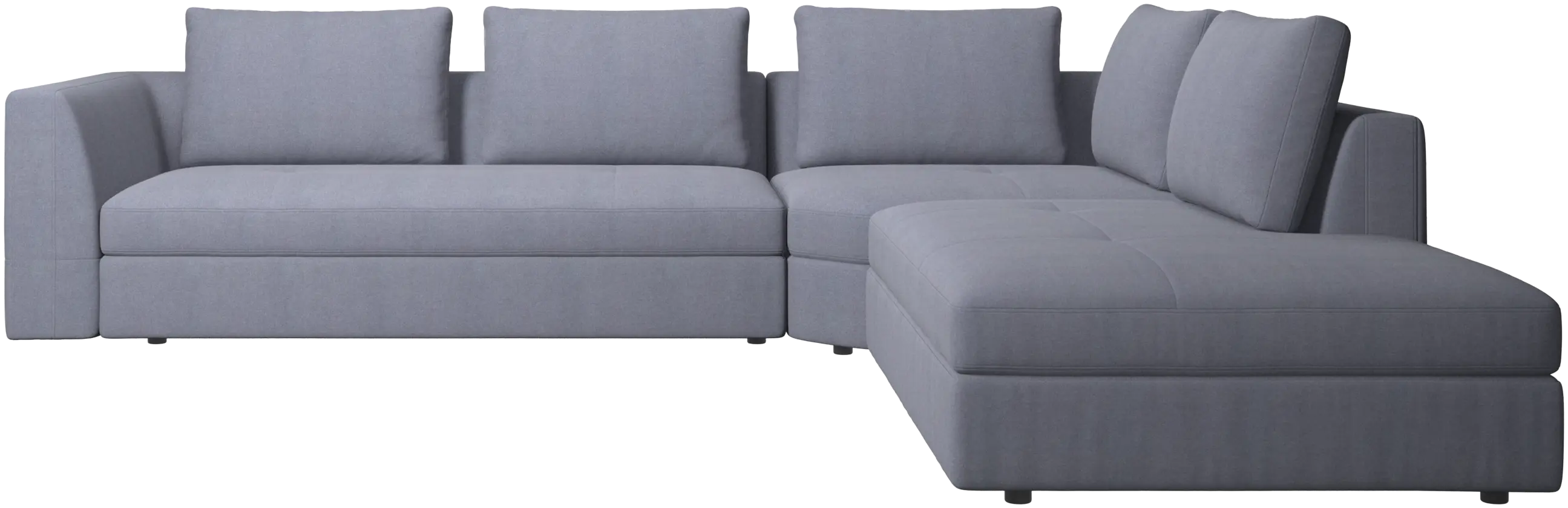 Bergamo corner sofa with lounging unit