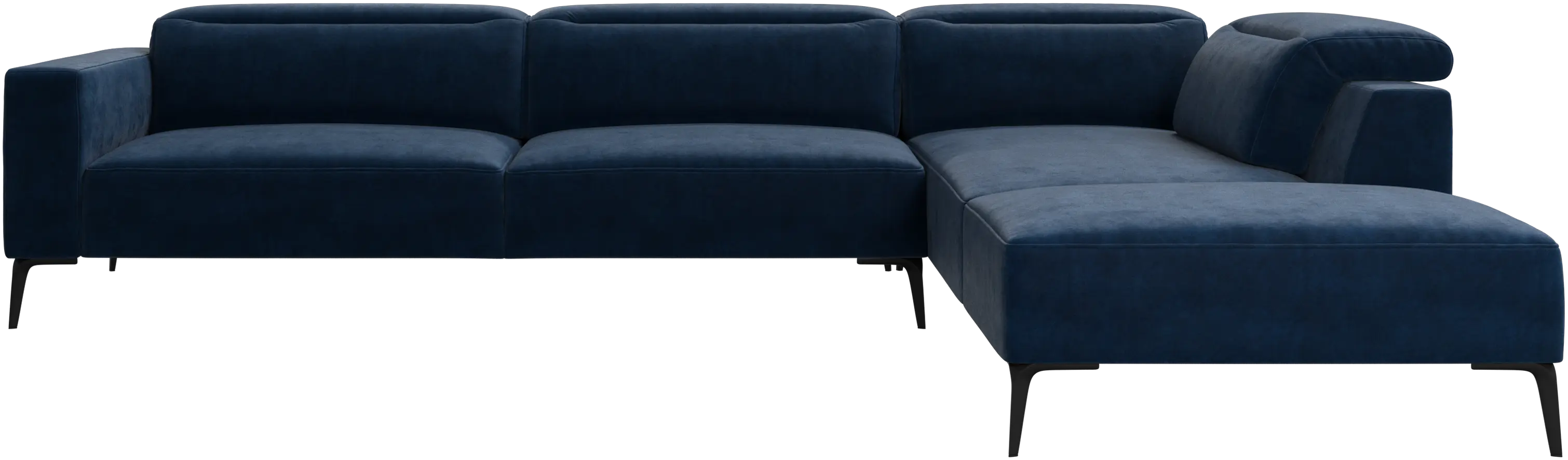 Zürich corner sofa with lounging unit