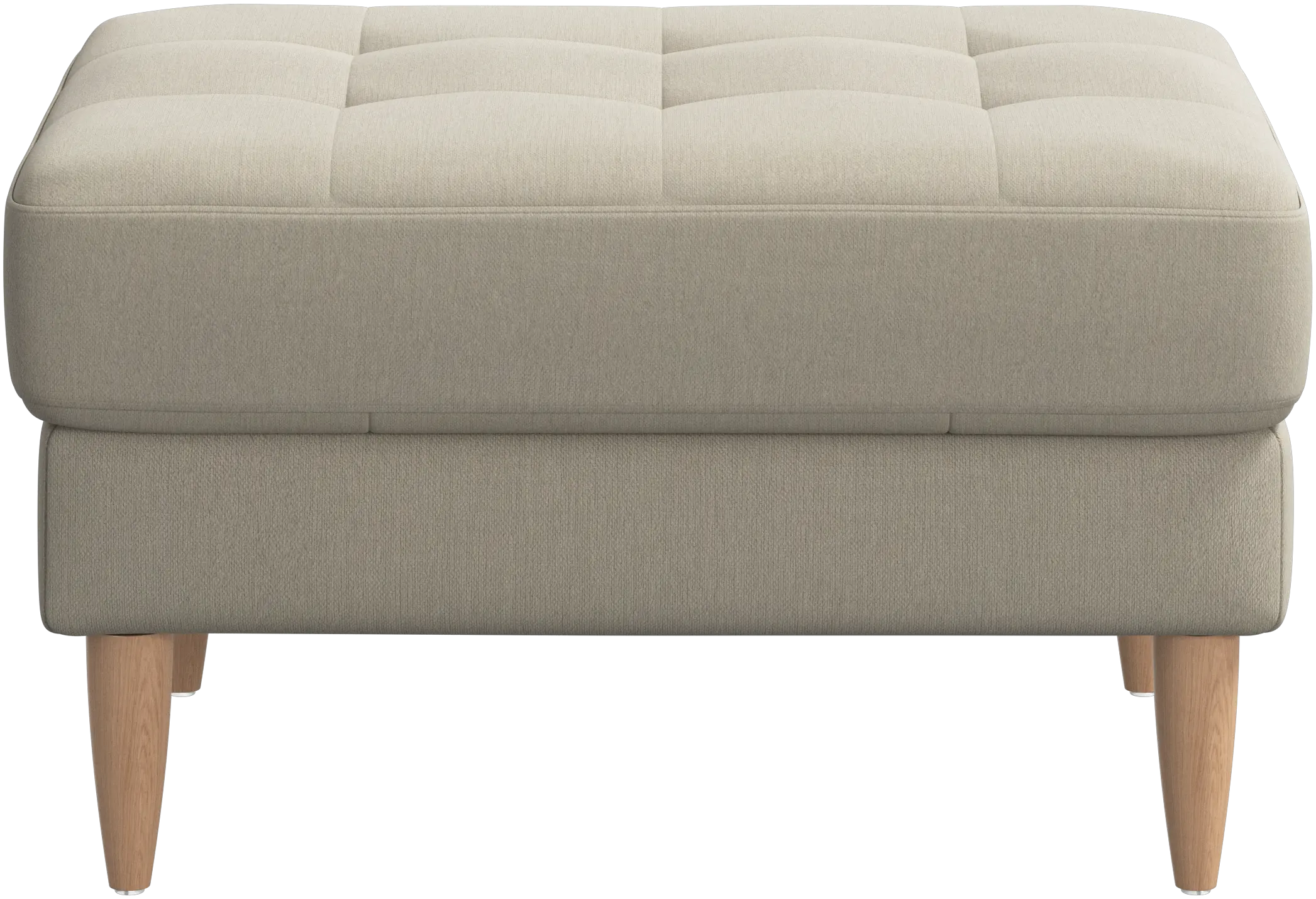 Osaka footstool, tufted seat